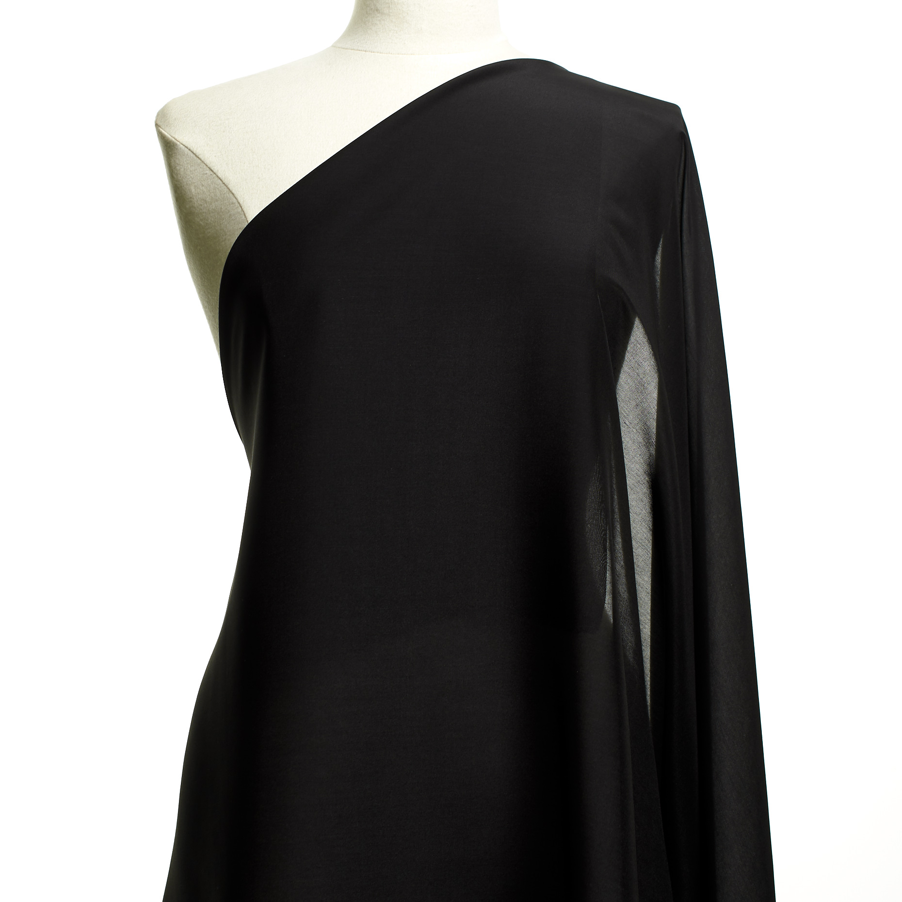 BATISTE, LYOCELL, SILK, JET BLACK (F000049522) - Mannequin