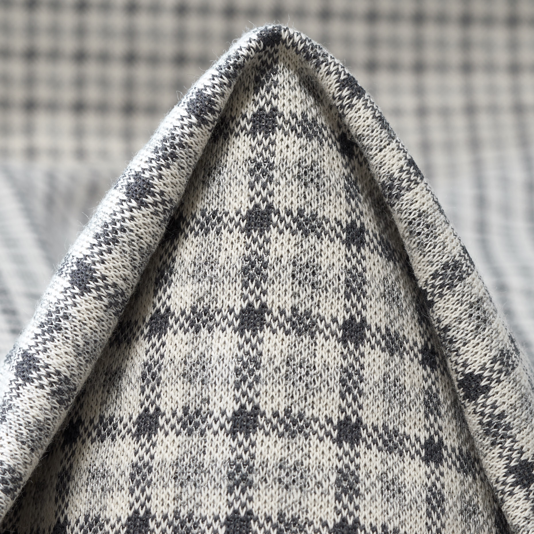 JERSEY, JACQUARD, COTTON, WHITE ONYX&GHOST GRAY (F000044349)