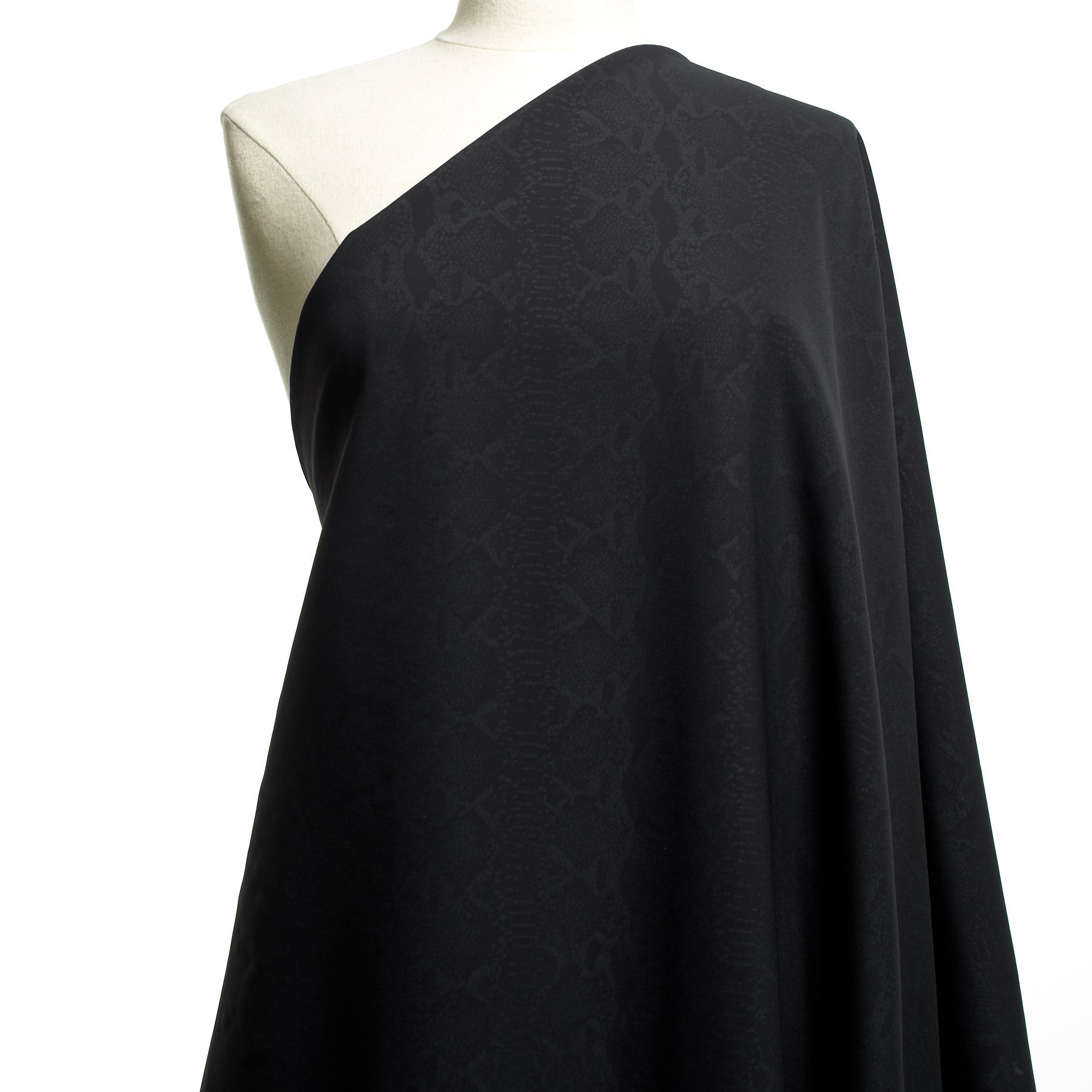 TECHNO STRETCH, PRINTED, HIGH ELASTICITY, RAVEN BLACK (F000033134) - Mannequin