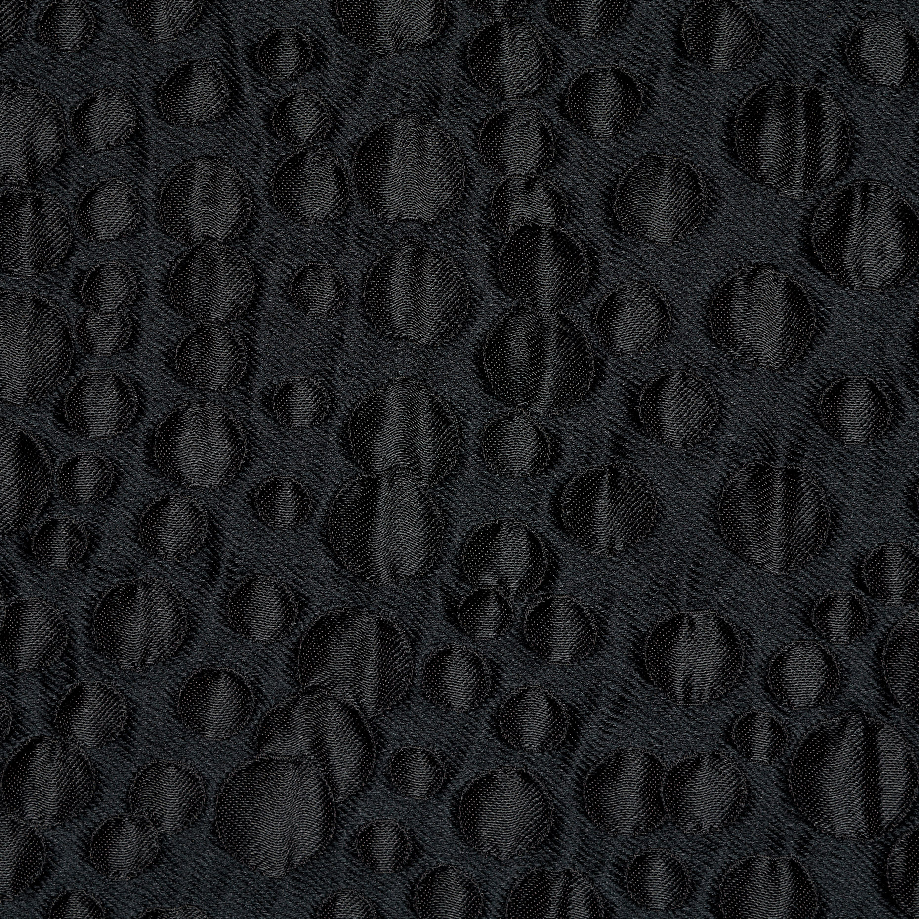 Żakard, Kropkowany, Raven Black (F000044172) - Tkana