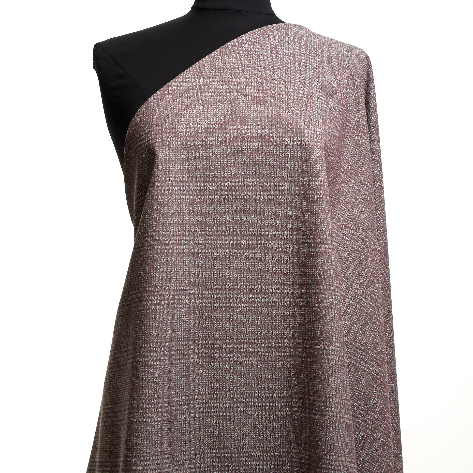 Bouclé, Bawełna, Stretch, Mahogany&Snow White (F000044219) - Manekin