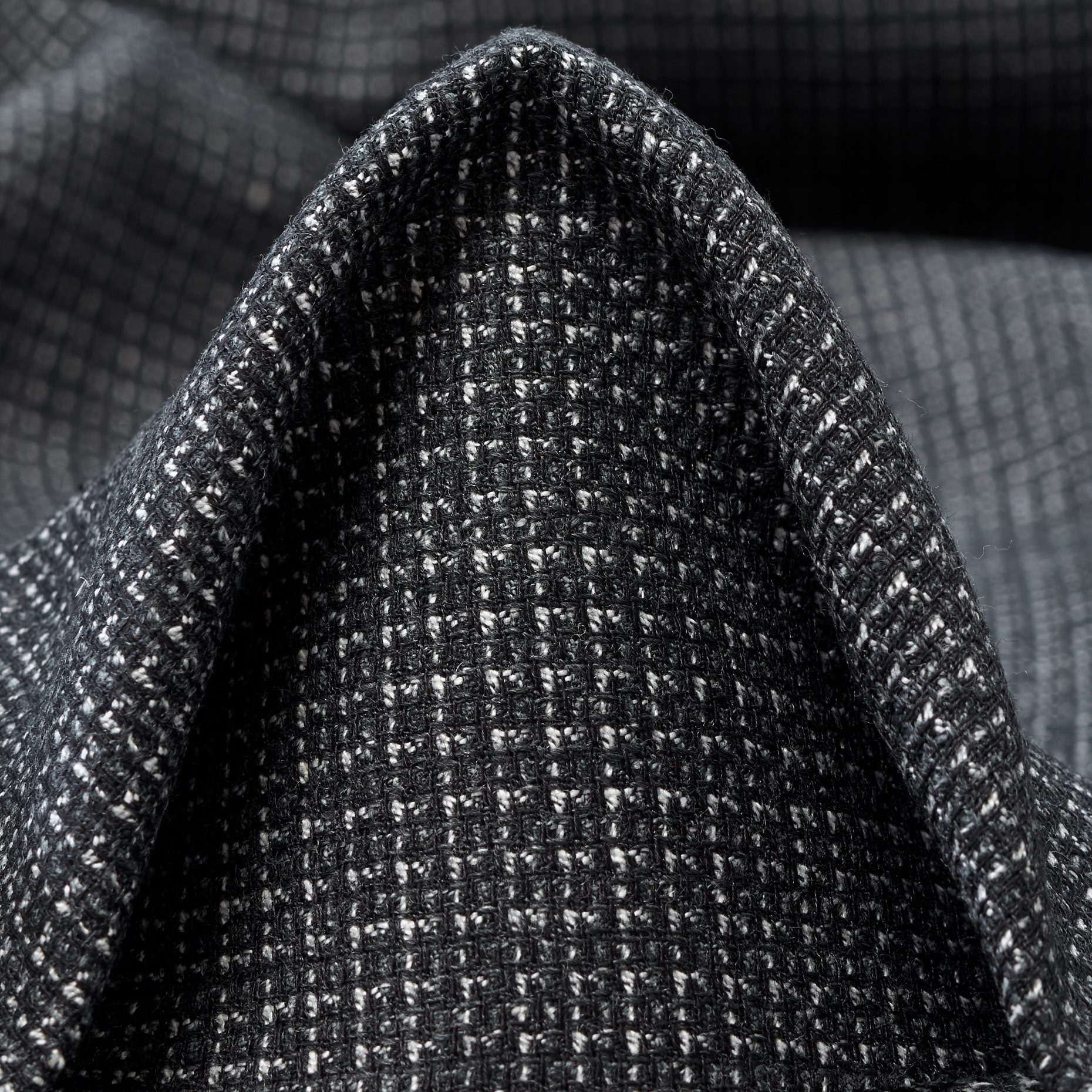 VIRGIN WOOL, LINEN BLEND, MICRO DESIGN, MOCKINGBIRD (F000045113)