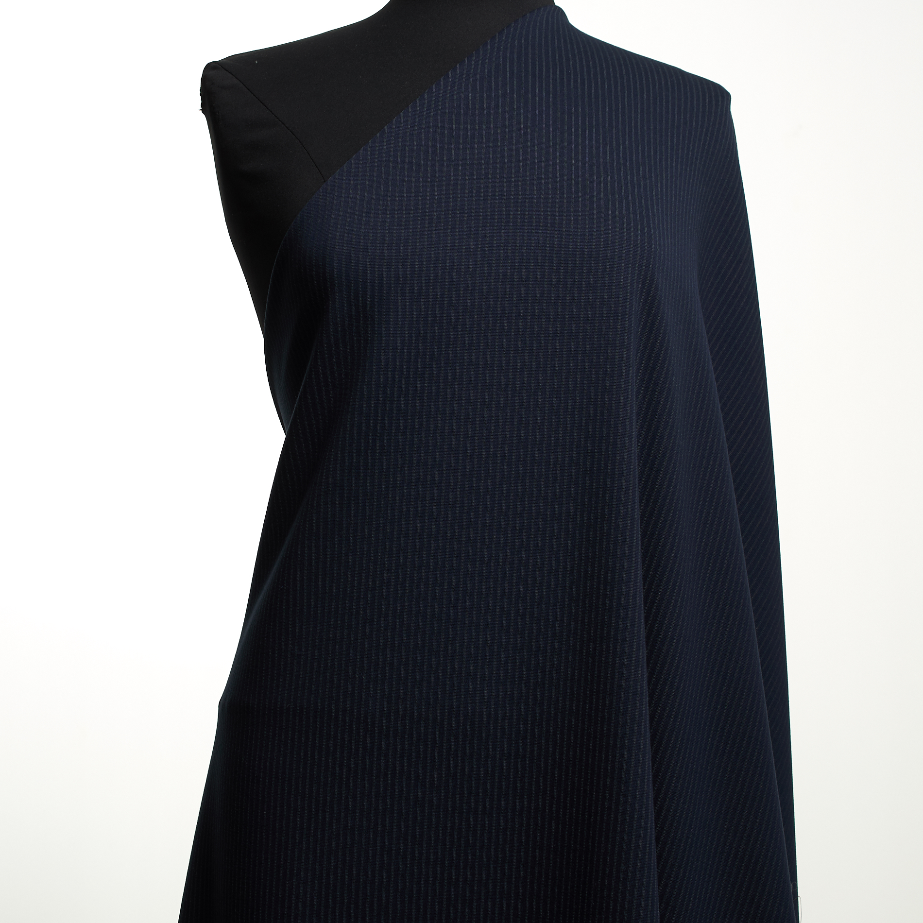 Jersey, Viskose, Streifen, Deep Cobalt&Olive (F000034751) - Schaufensterpuppe