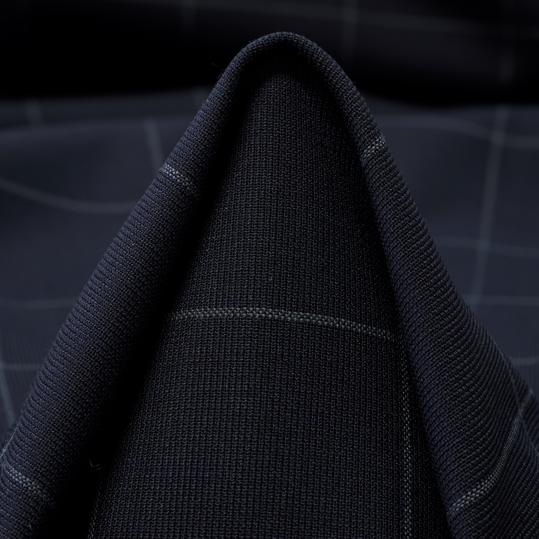 Тонкая Шерсть, Клетка, Стрейч, Black Iris (F000047283)