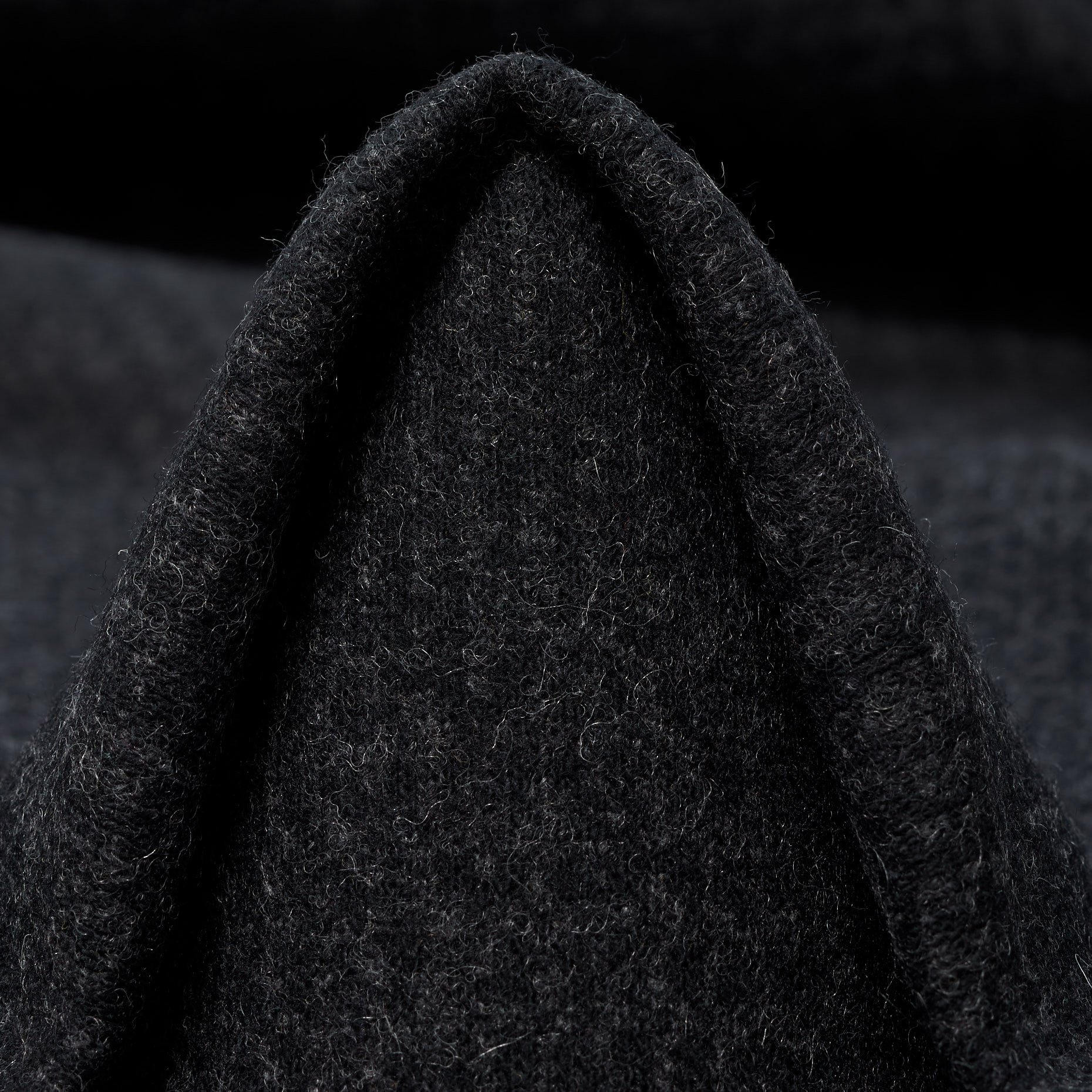 BOILED WOOL, COTTON BLEND, CHECK, NINE IRON (F000044386)