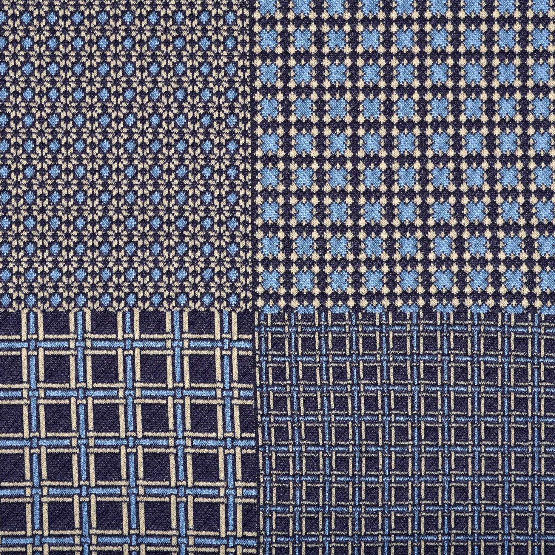 JERSEY, JACQUARD, SUPERSONIC BLUE (F000041010) - Texture