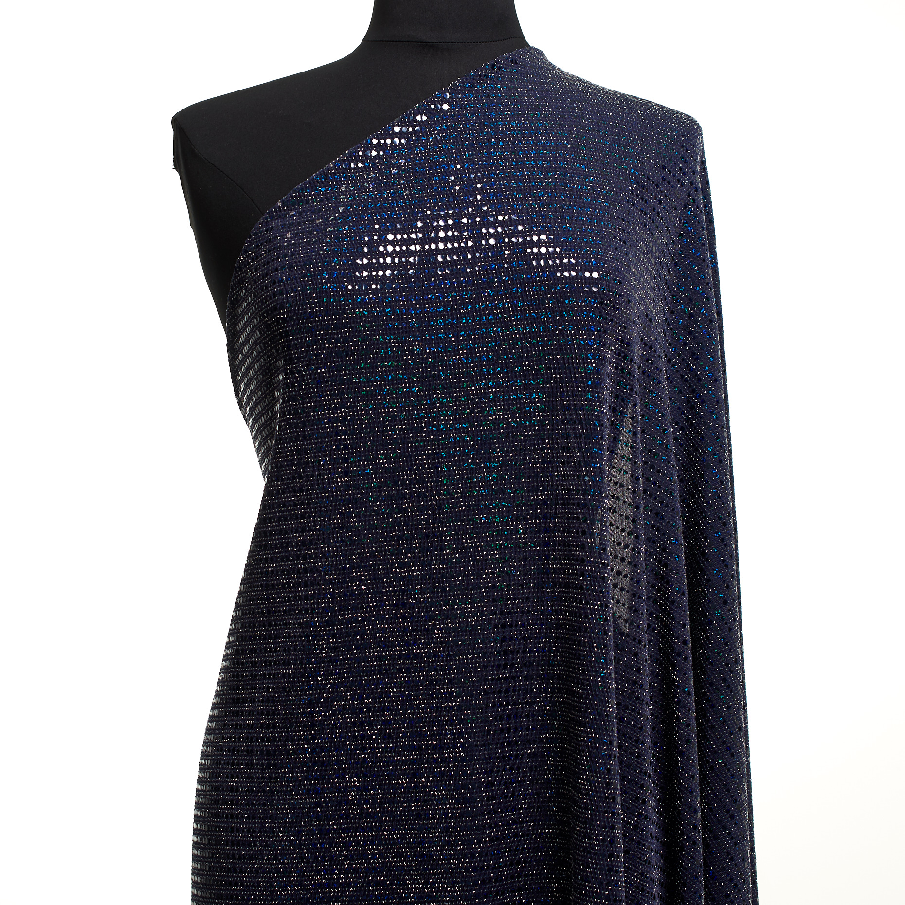 JERSEY, SEQUIN, SHIMMERING, BLACK IRIS (F000048630) - Mannequin