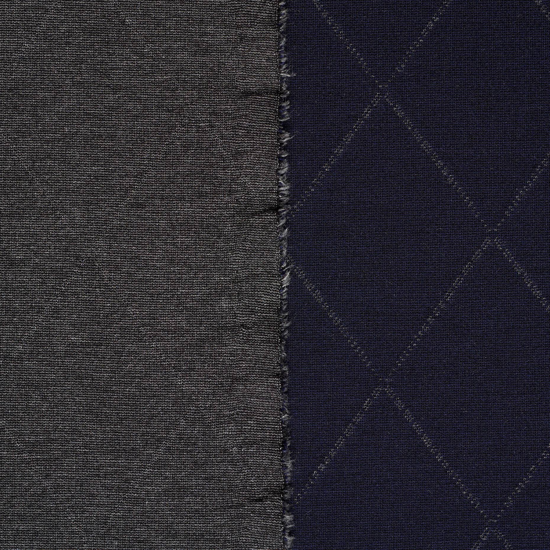 JERSEY, VISCOSE, CHECK, PARISIAN NIGHT&ALMOND MILK (F000036619) - Texture