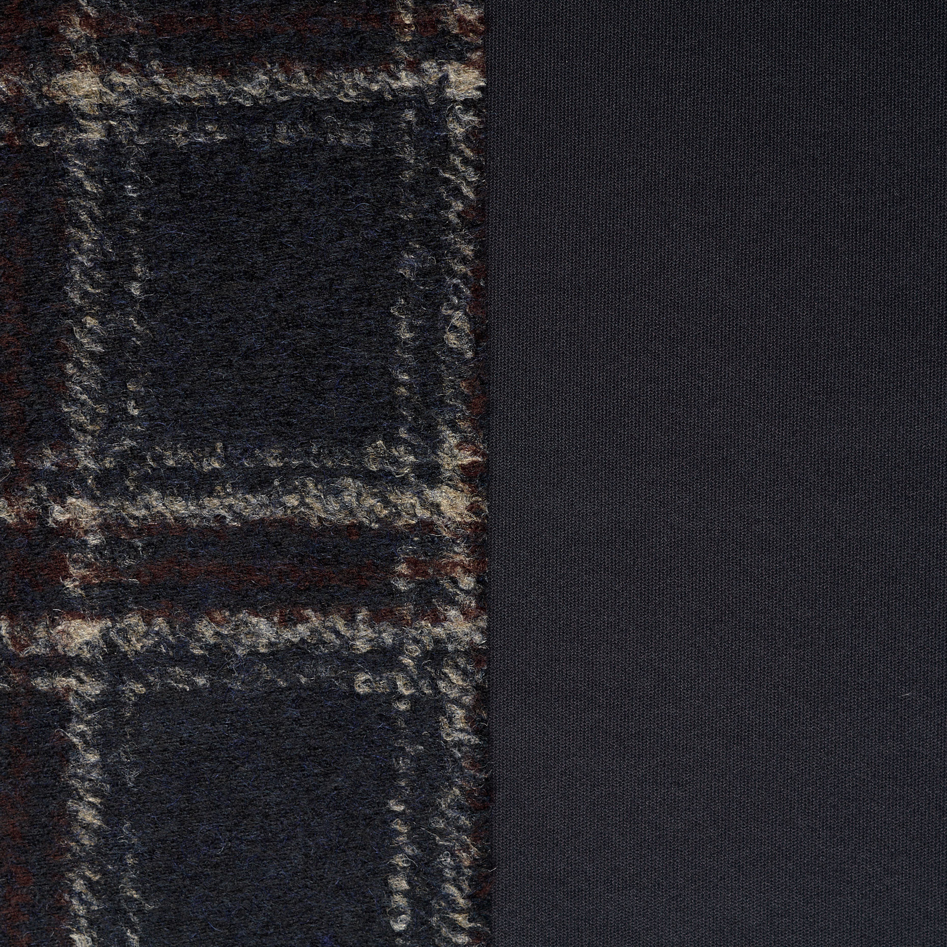 Double Jersey, Mieszanka wełny, Ramy, Blue Nights&Snow White (F000044593) - Tkana