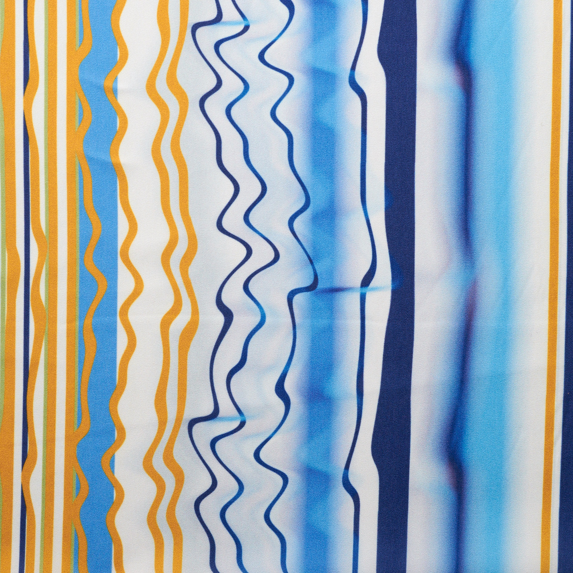 SILK EFFECT, DEEP COBALT&GOLDEN APRICOT (F000025330) - Texture