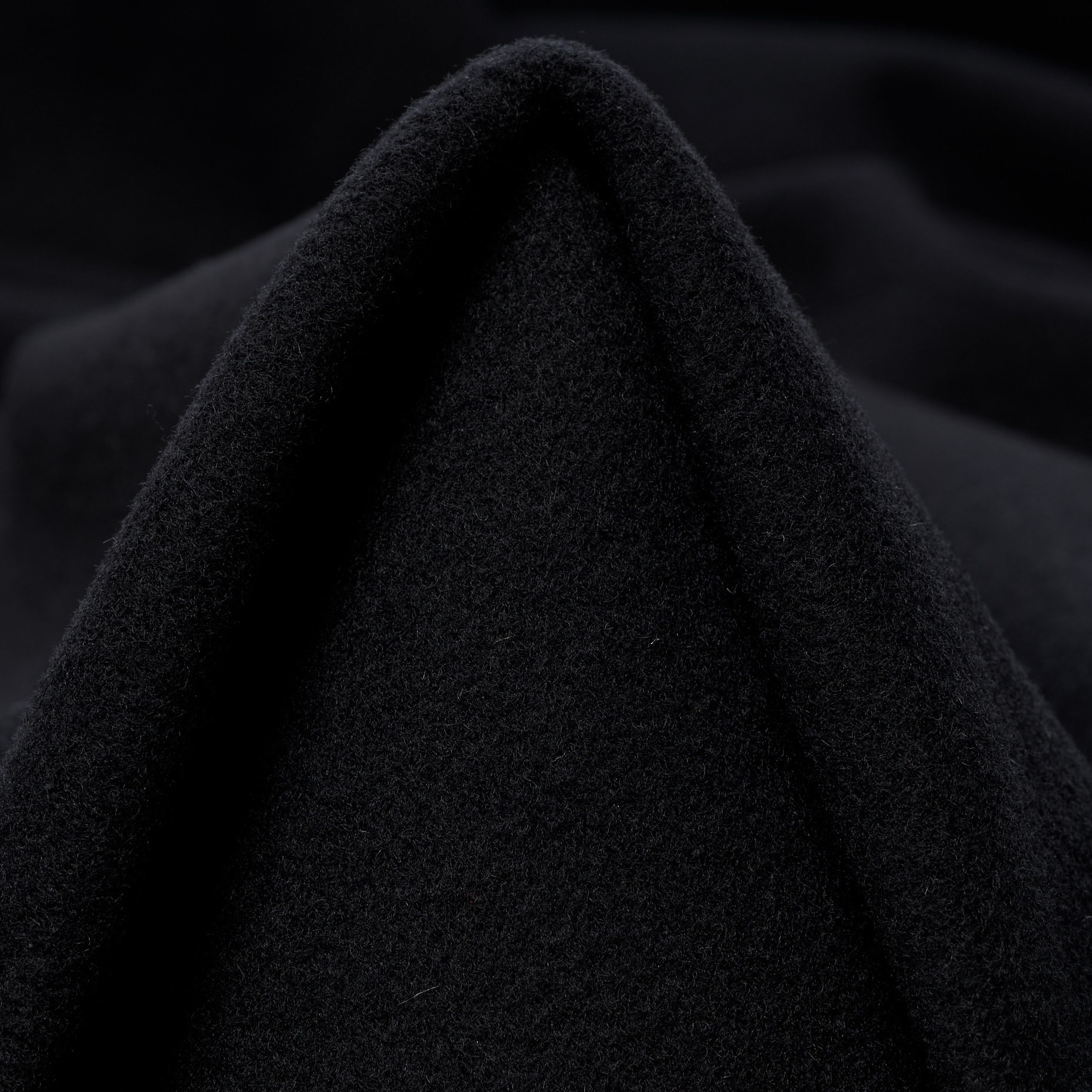 DOUBLE, VIRGIN WOOL, JET BLACK (F000048236)