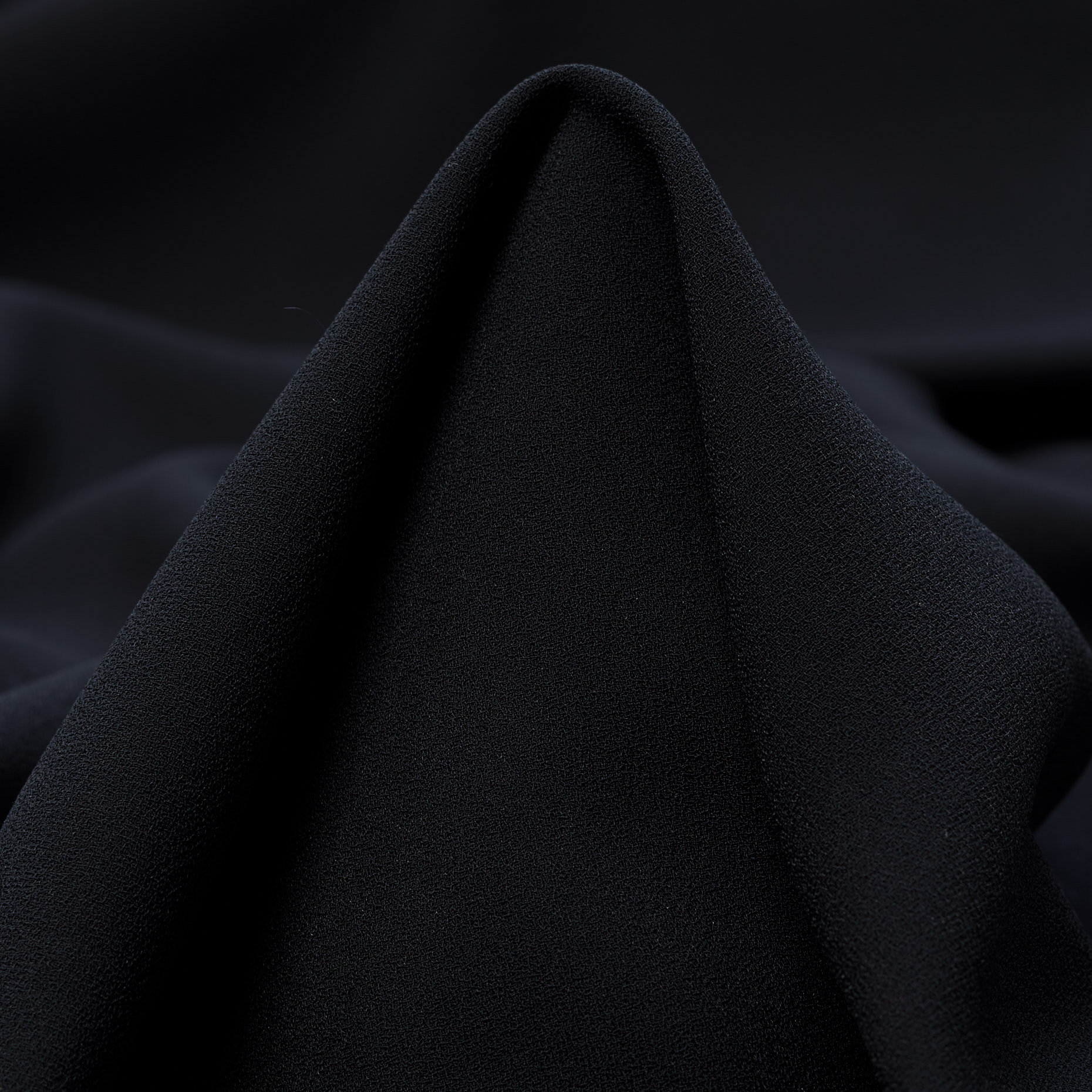 CRÊPE DE CHINE, RAVEN BLACK (F000029219)