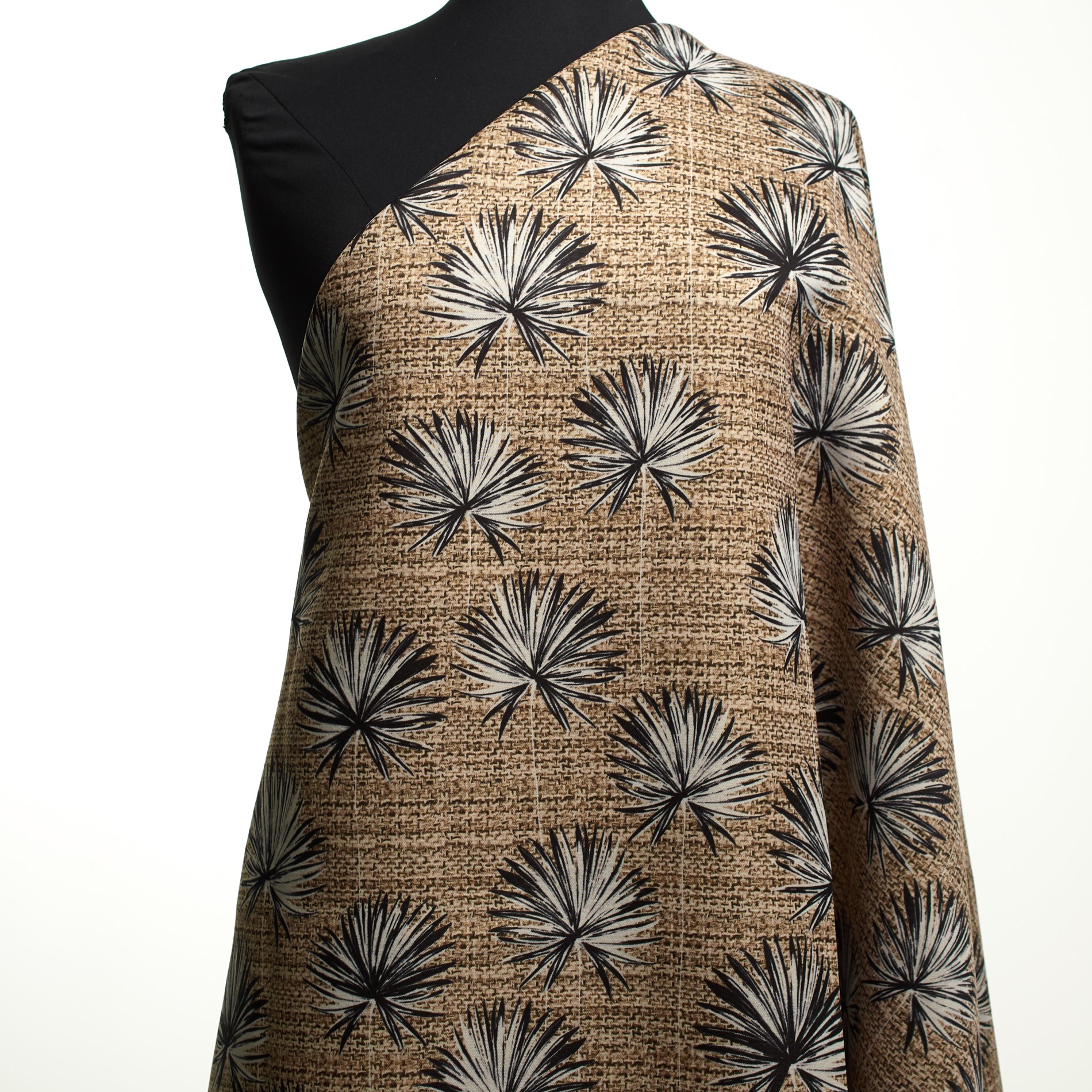 Двойной, Шерсть, Принт, Light Taupe (AQ000104) - Манекен