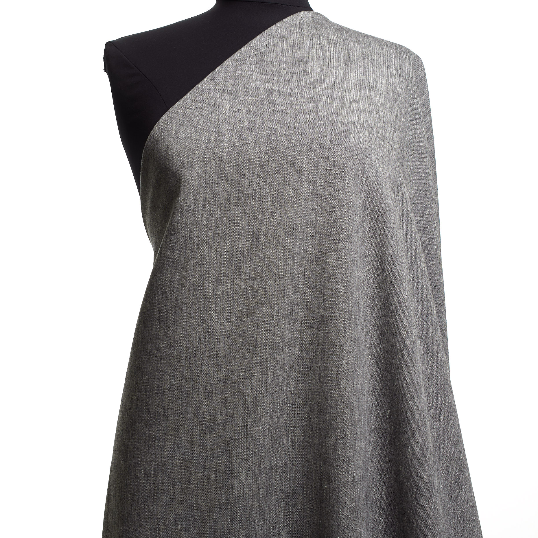 CHAMBRAY, LINEN, WOOL BLEND, CHISELED STONE (T0000430) - Mannequin