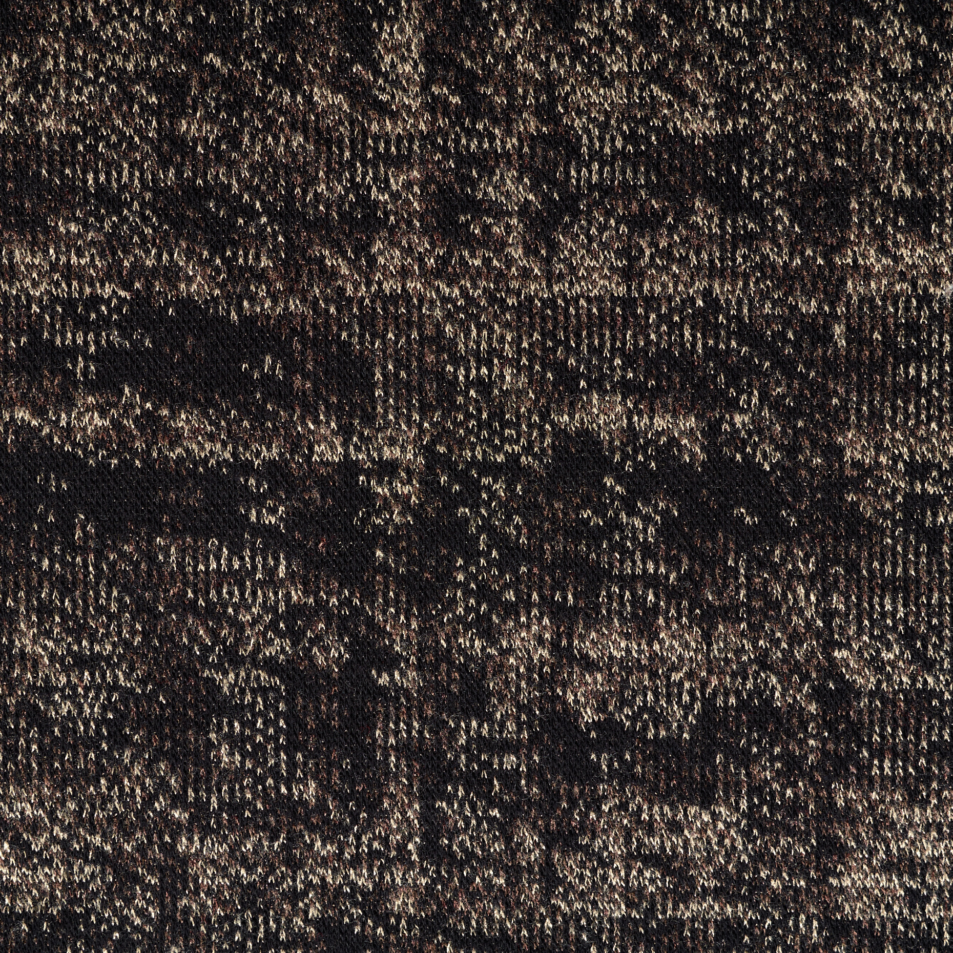 JERSEY, JACQUARD, VISCOSE BLEND, RAVEN BLACK&BROWN RICE (F000047401) - Texture