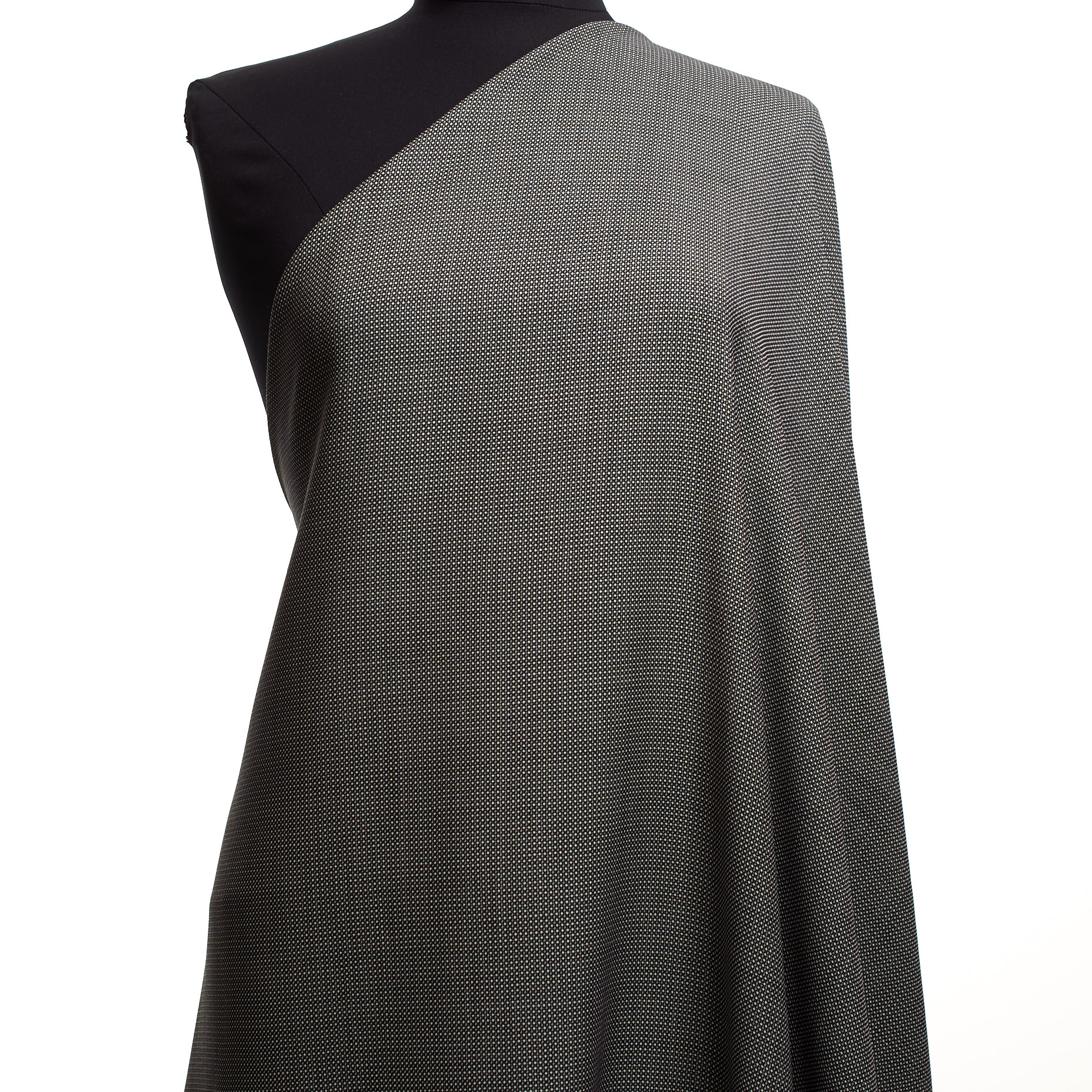 COOL WOOL, VIRGIN WOOL, MICRO DESIGN, ANTIQUE WHITE&RAVEN BLACK (F000042371) - Mannequin