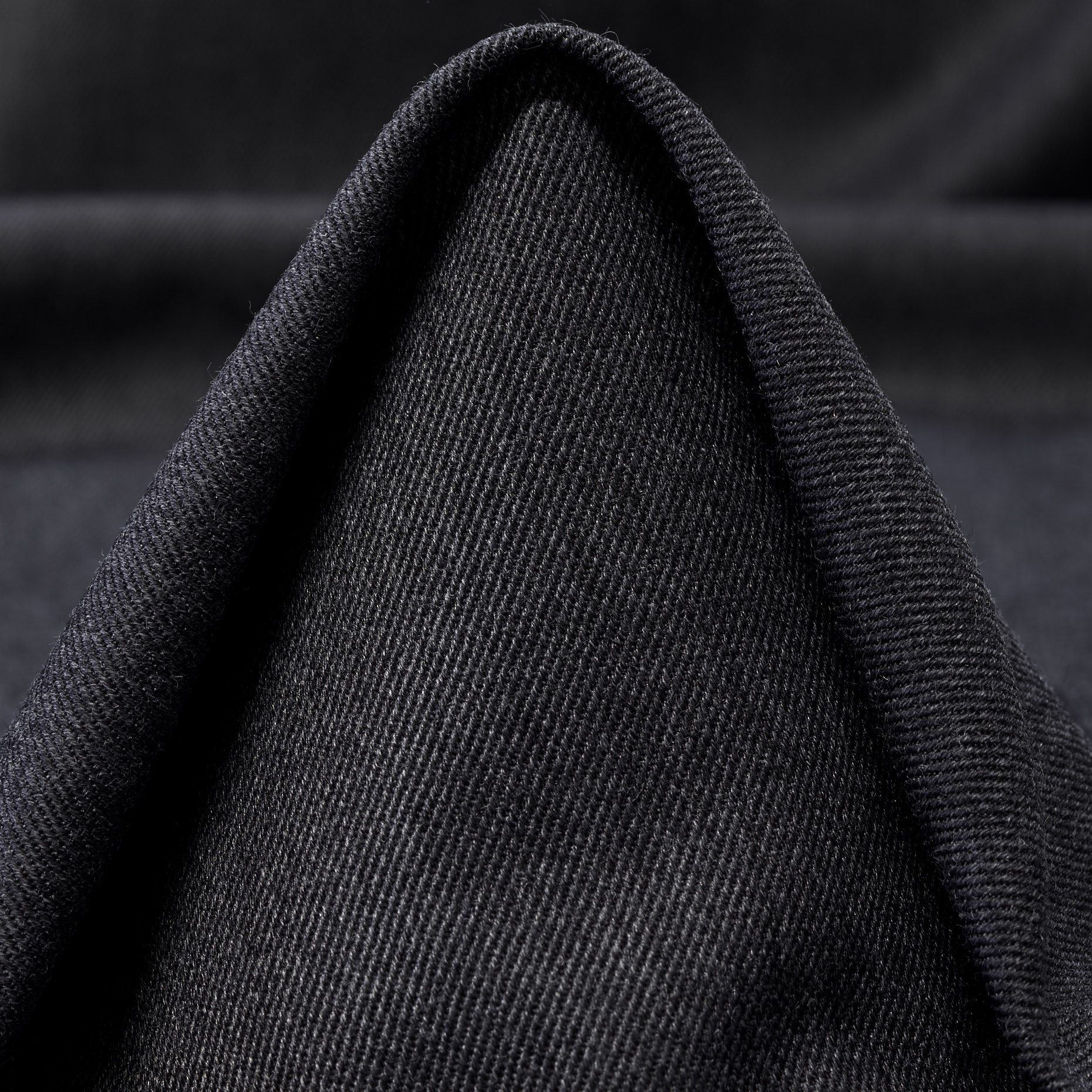 TWILL, WOOL BLEND, ELASTIC, GUNMETAL (F000045214)