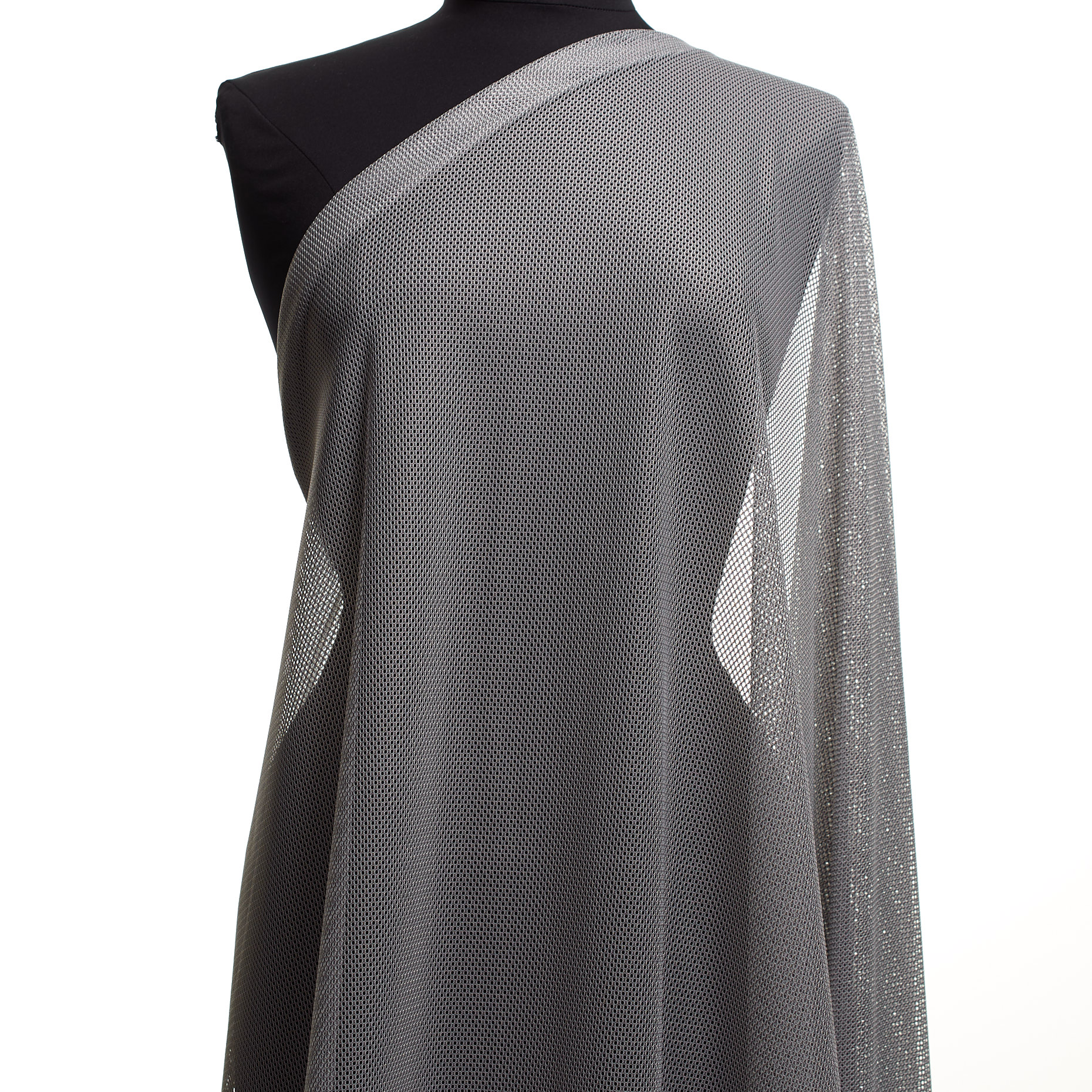 MESH, VISCOSE, ELASTIC, TITANIUM (F000042104) - Mannequin