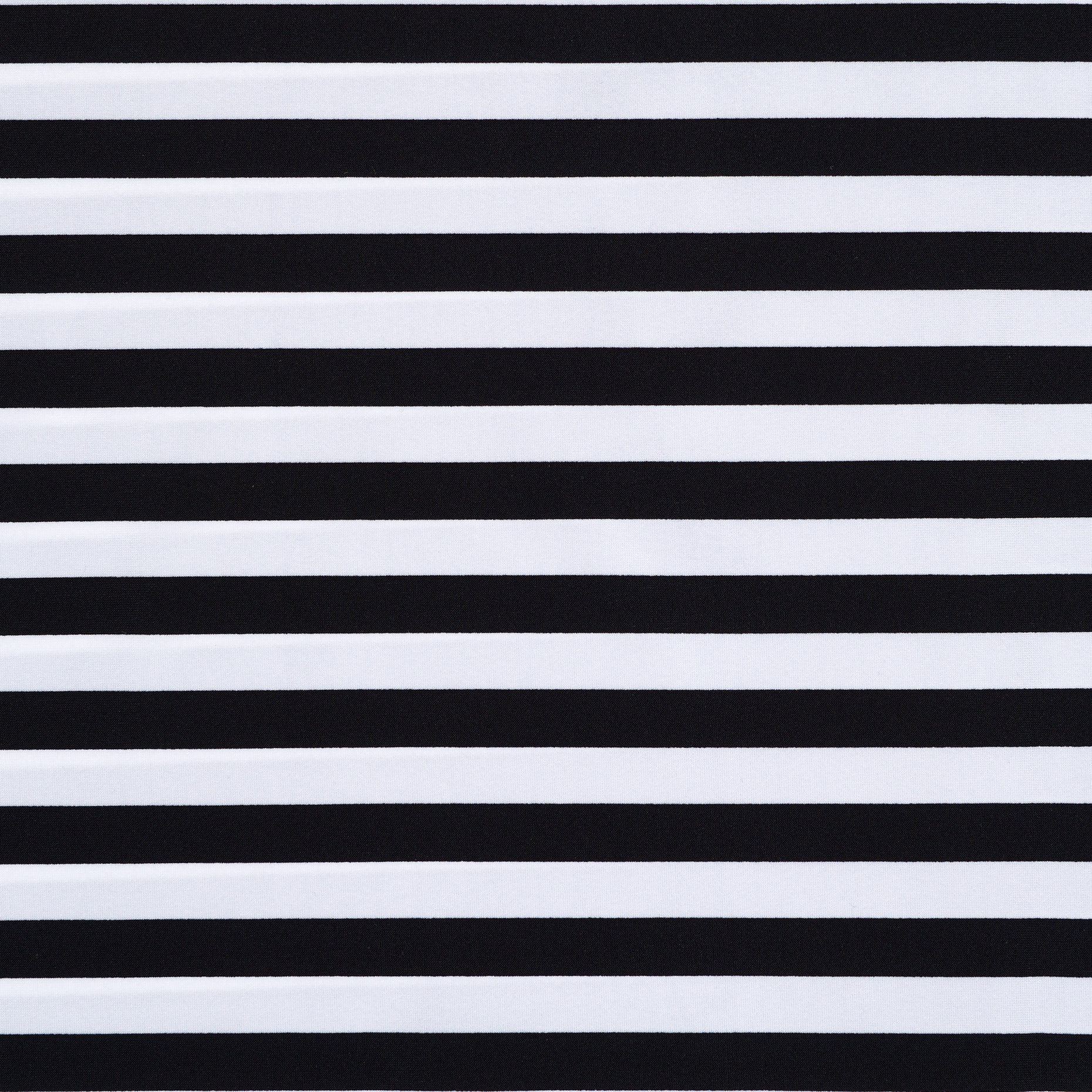 Techno Jersey, Rayas, Alta Elasticidad, Raven Black&Brilliant White (F000041326) - Tejido