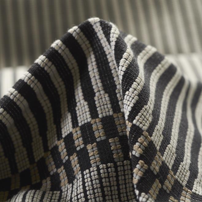 Podwójny żakard, Bawełna, Ivory&Raven Black