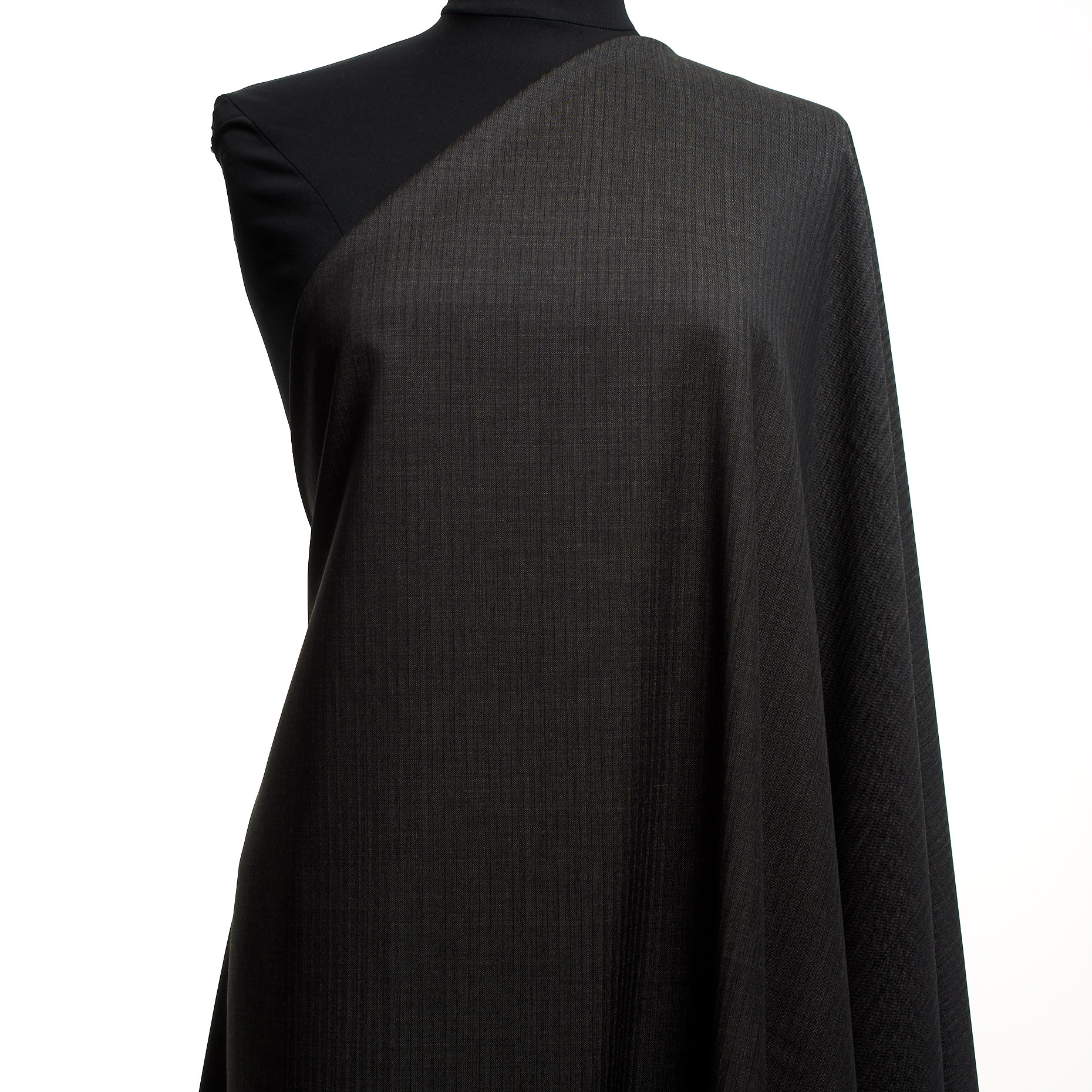 COOL WOOL, STRIPES, MELANGE, BLACK SAND (F000012447) - Mannequin