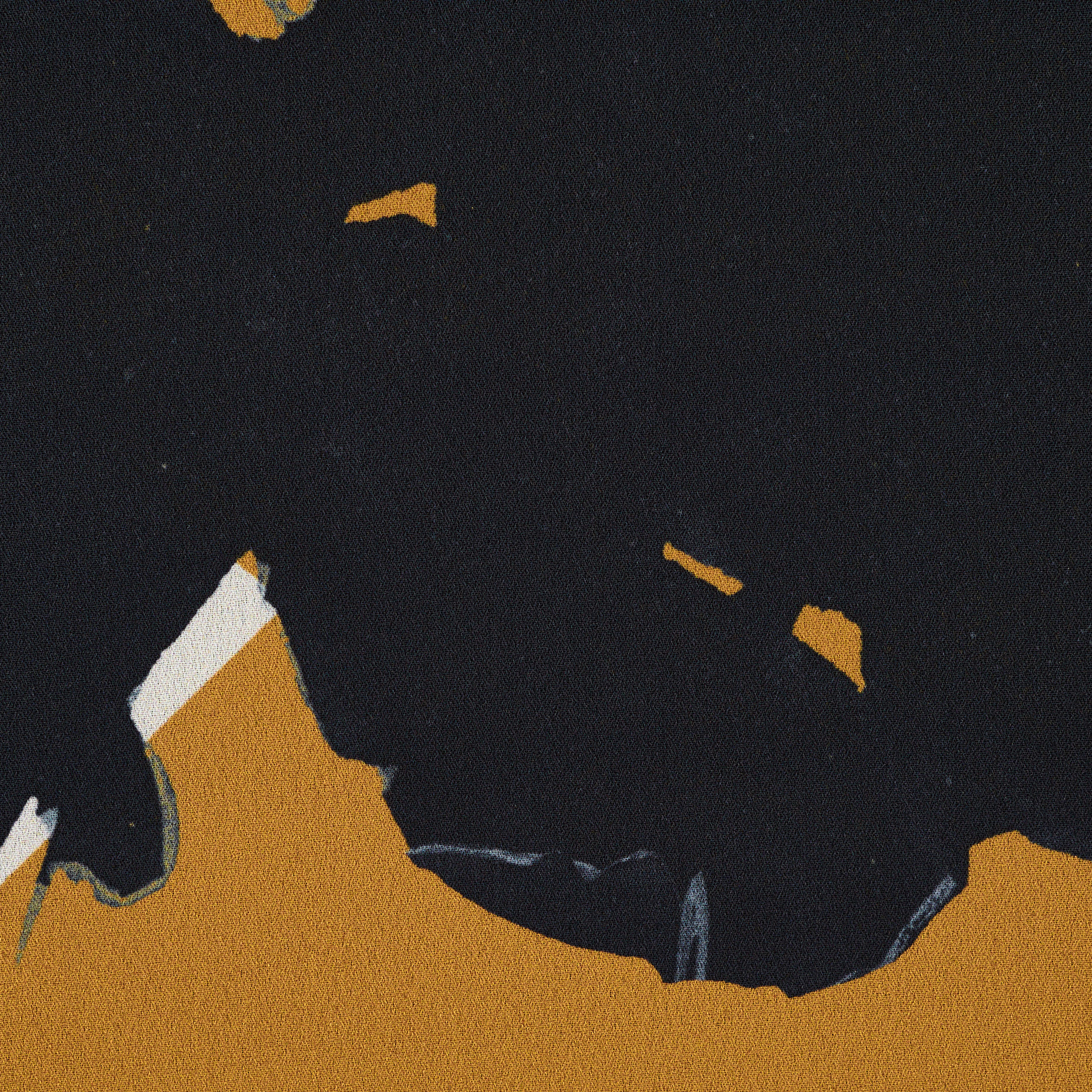 Креп, Принт, Cream Gold&Black Sand (F000043421) - Ткань