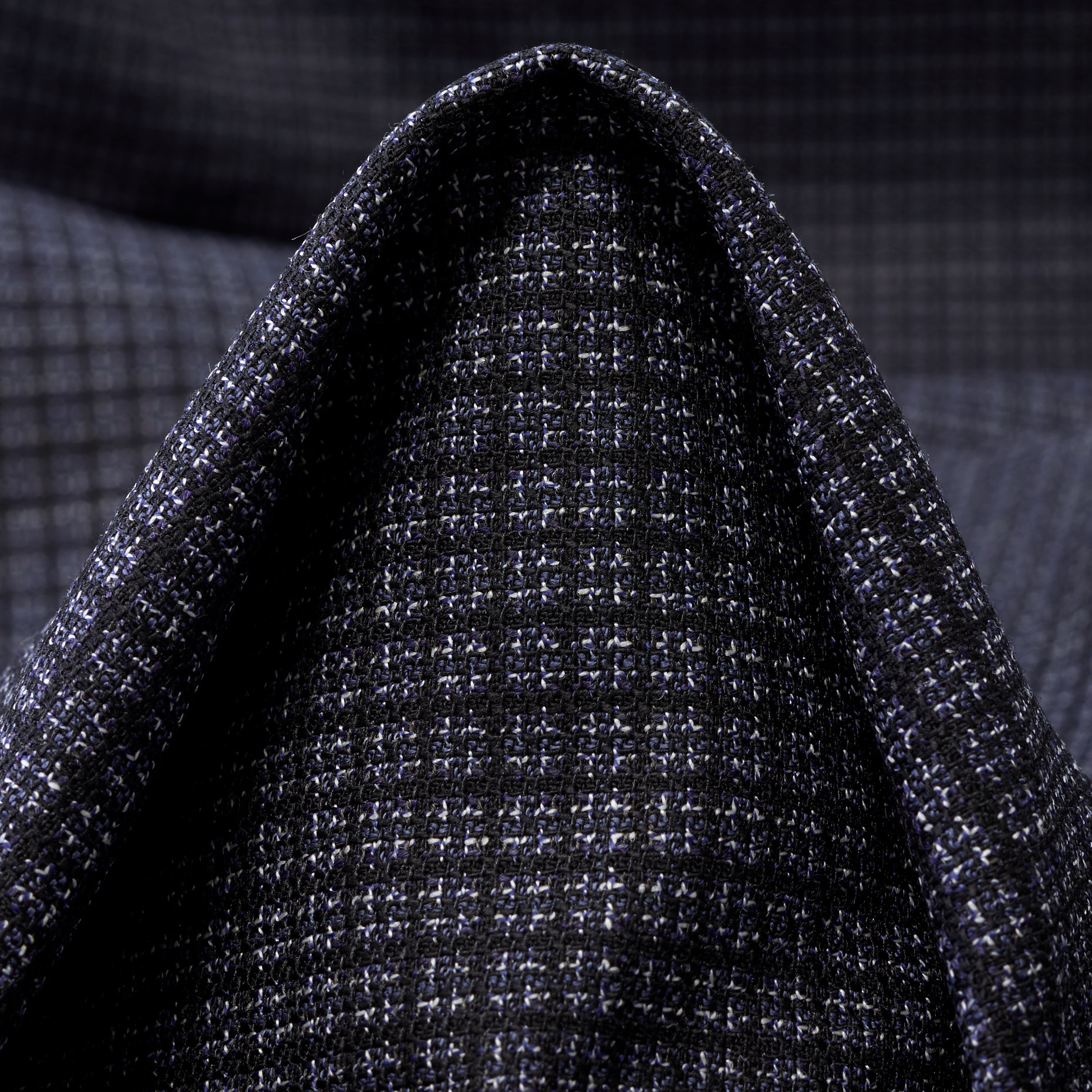 JACQUARD, WOOL, VISCOSE, BLACKENED PEARL (F000044537)