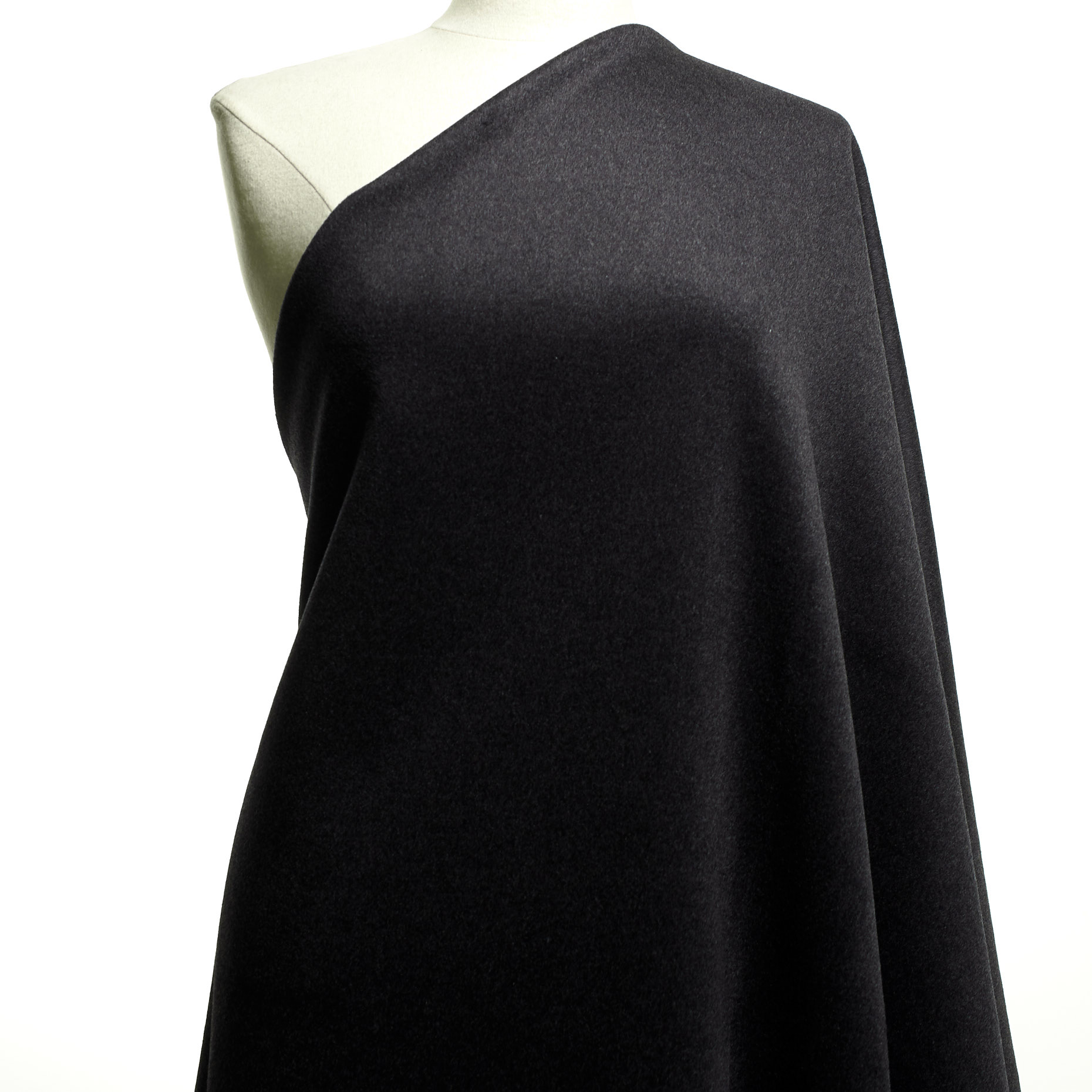 DOUBLE, WOOL, CASHMERE BLEND, ASPHALT (F000038151) - Mannequin