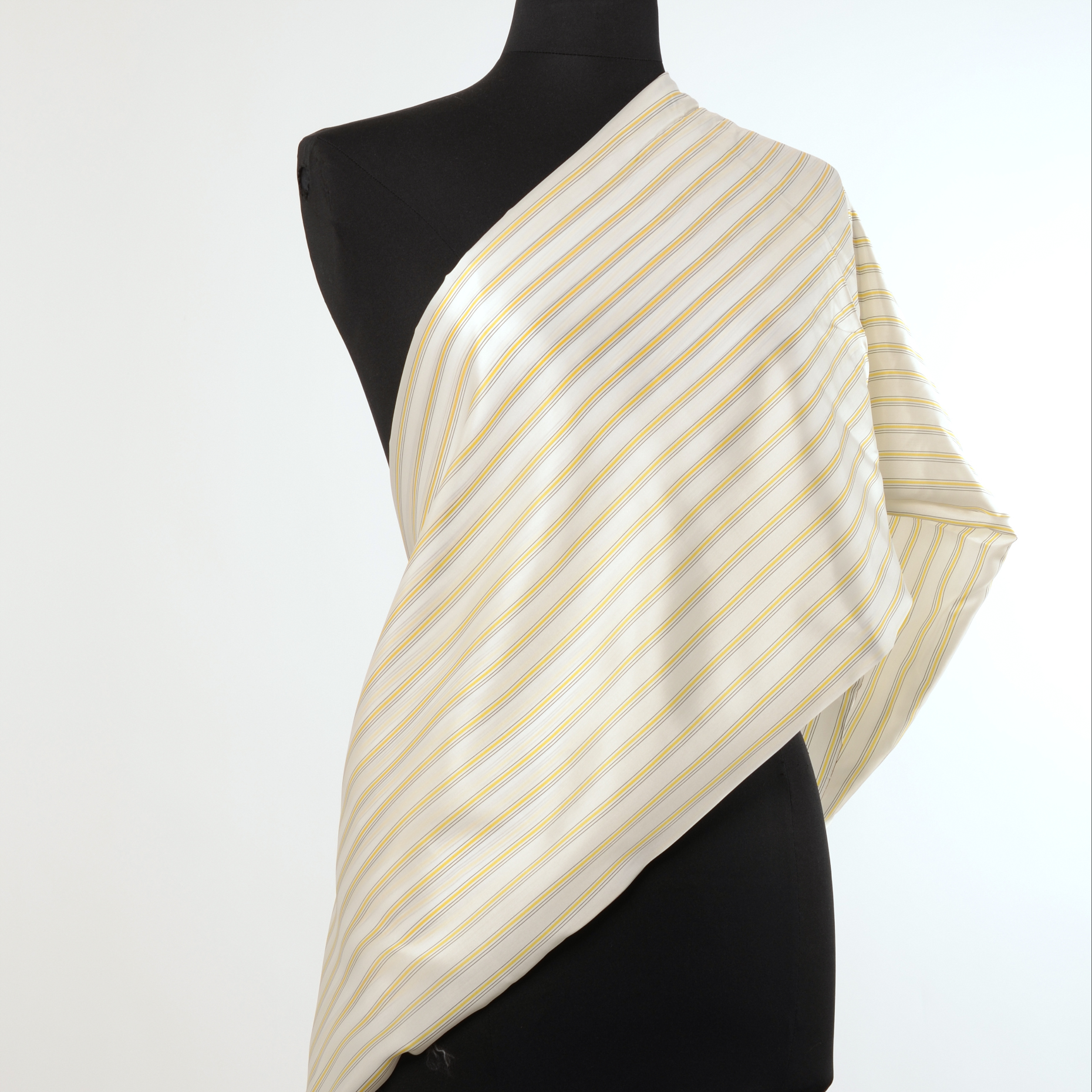 Cupro, Doublure, Rayé, Sunflower (F000009577) - Mannequin