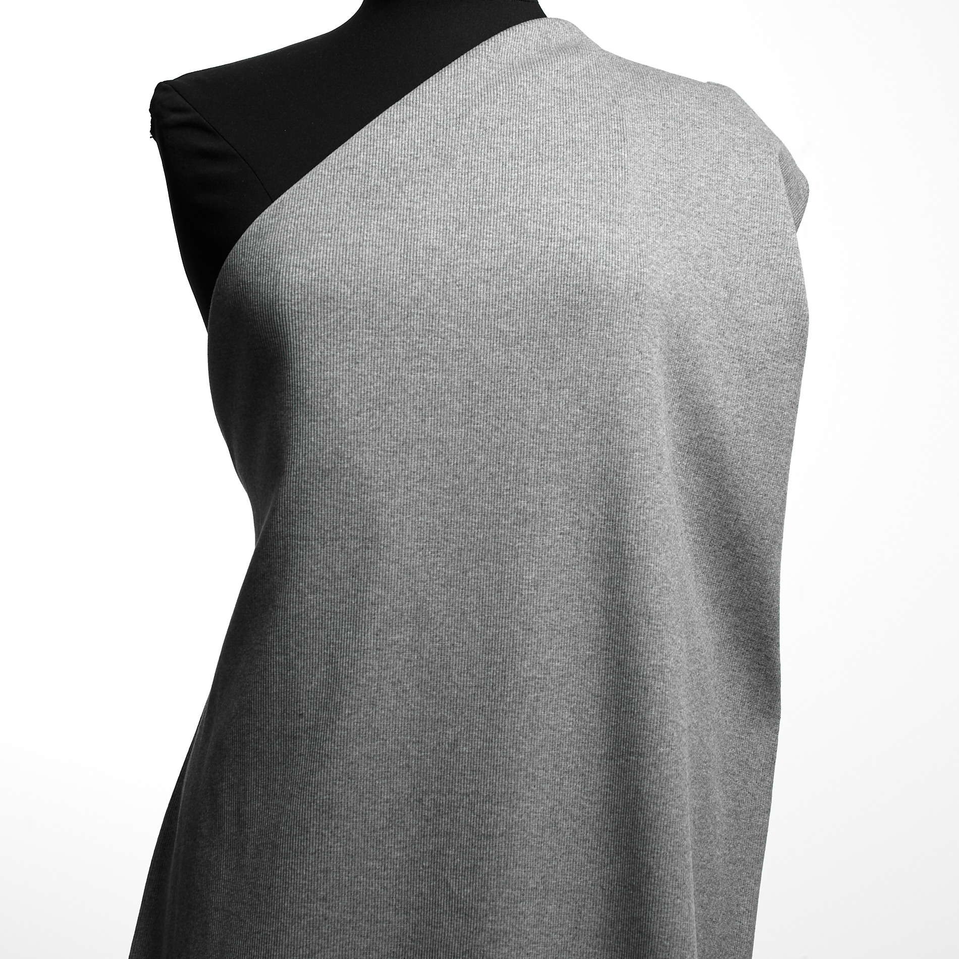 Jersey, Algodón, Tejido de canalé, Chiseled Stone (F000036249) - Maniquí