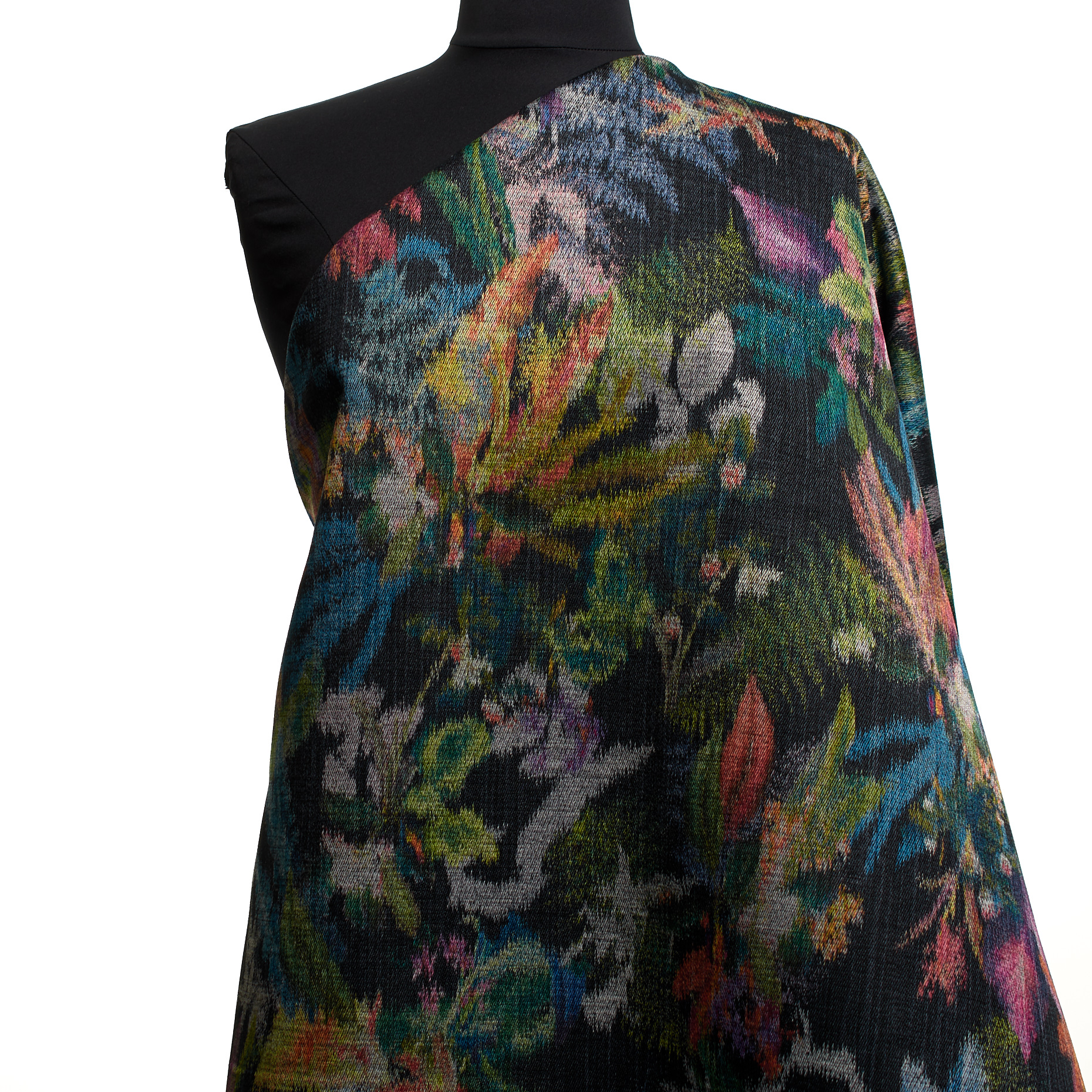 Jacquard, Baumwolle Mix, Floral, Cyaneus&Golden Apricot (P000004400) - Schaufensterpuppe