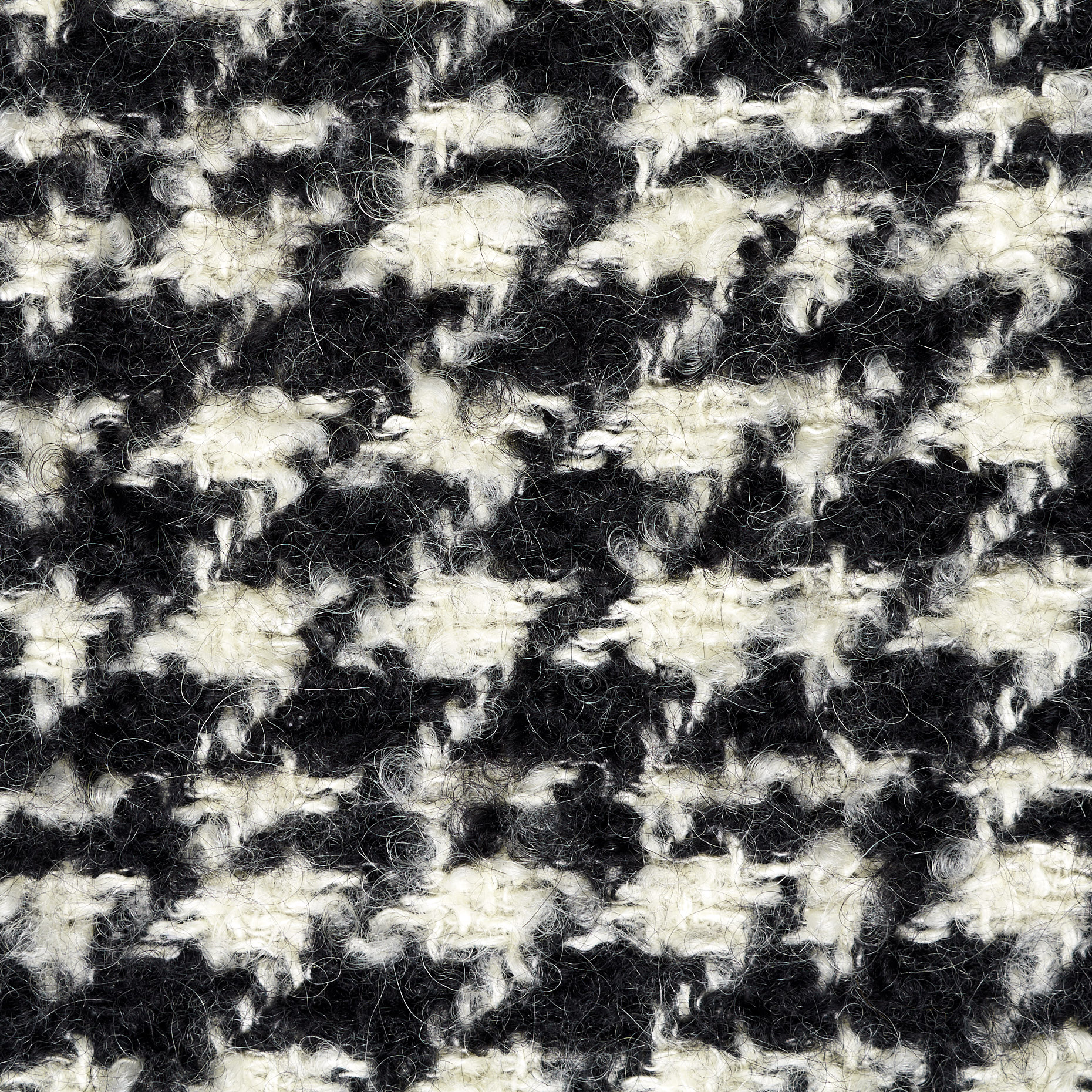 BOUCLÉ, VIRGIN WOOL, RAVEN BLACK&IVORY (F000043731) - Texture