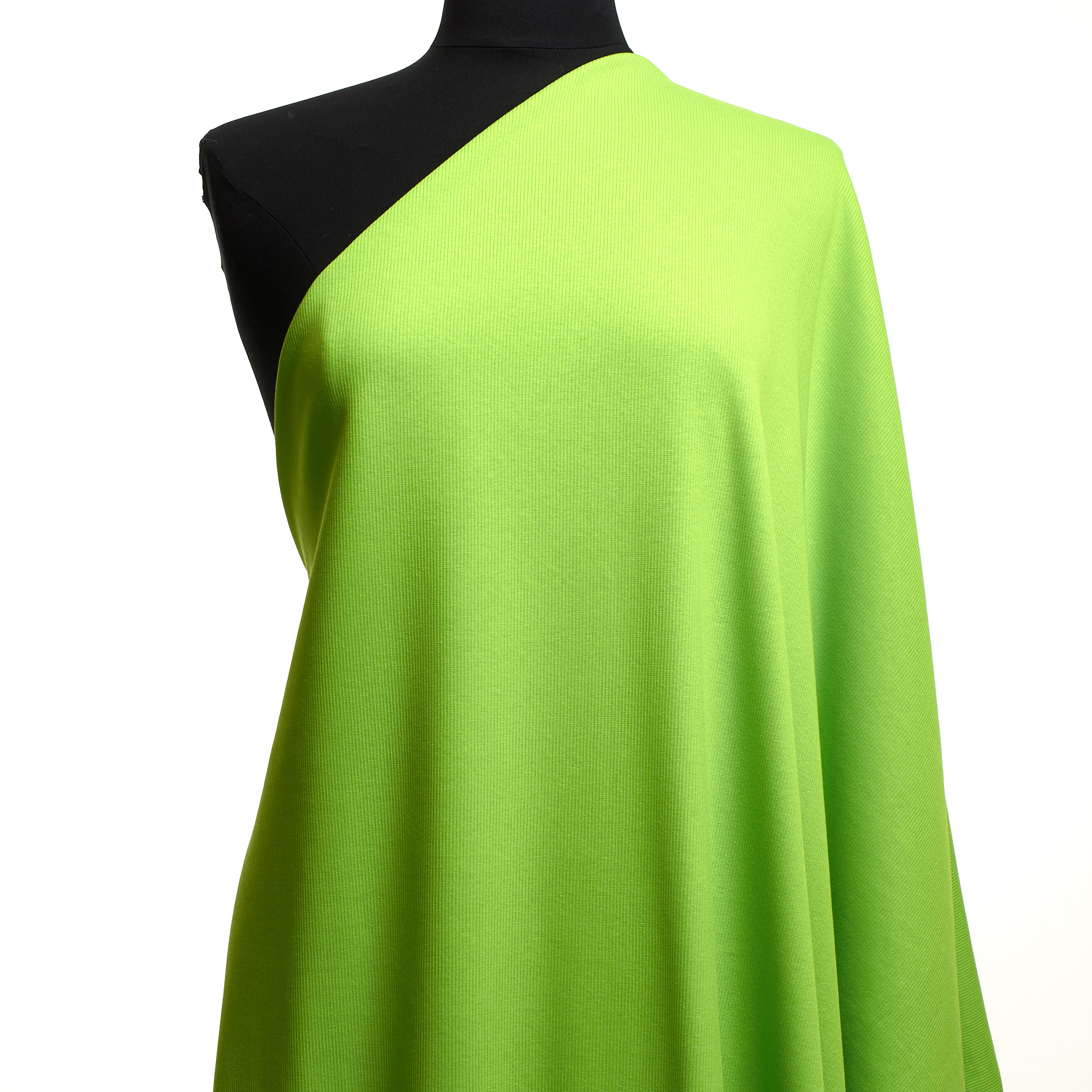 RIB JERSEY, COTTON ELASTIC, GREEN FLASH (P2-0000310) - Mannequin
