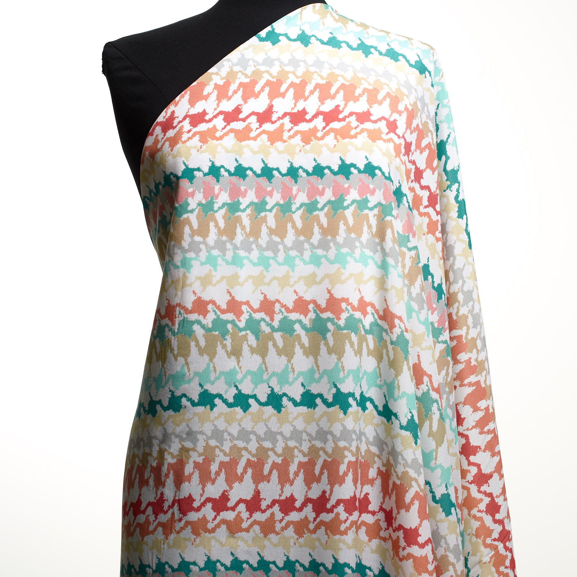 CRÊPE, VISCOSE, PRINTED, LUCENT WHITE&OPAL (F000038035) - Mannequin