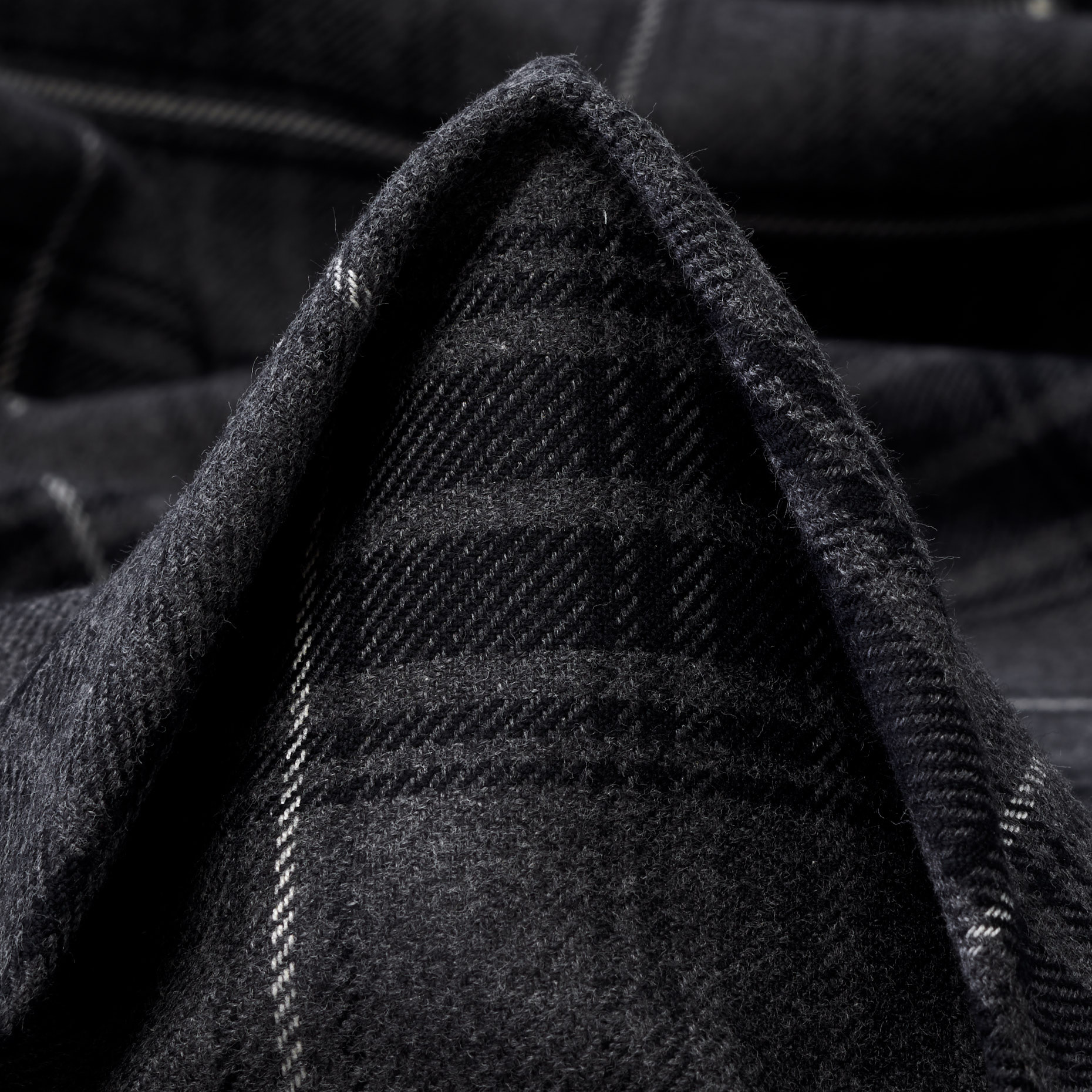 FLANNEL, COTTON, CHECK, IRON GATE&RAVEN BLACK (F000039992)