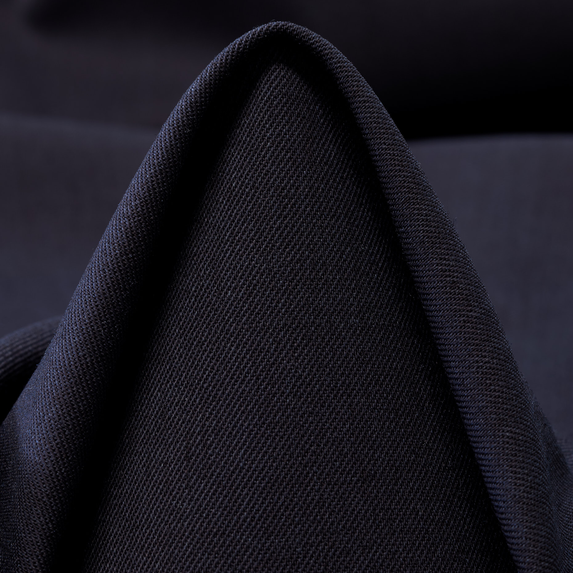 TWILL, VIRGIN WOOL, ELASTIC, INDIA INK (F000045056)