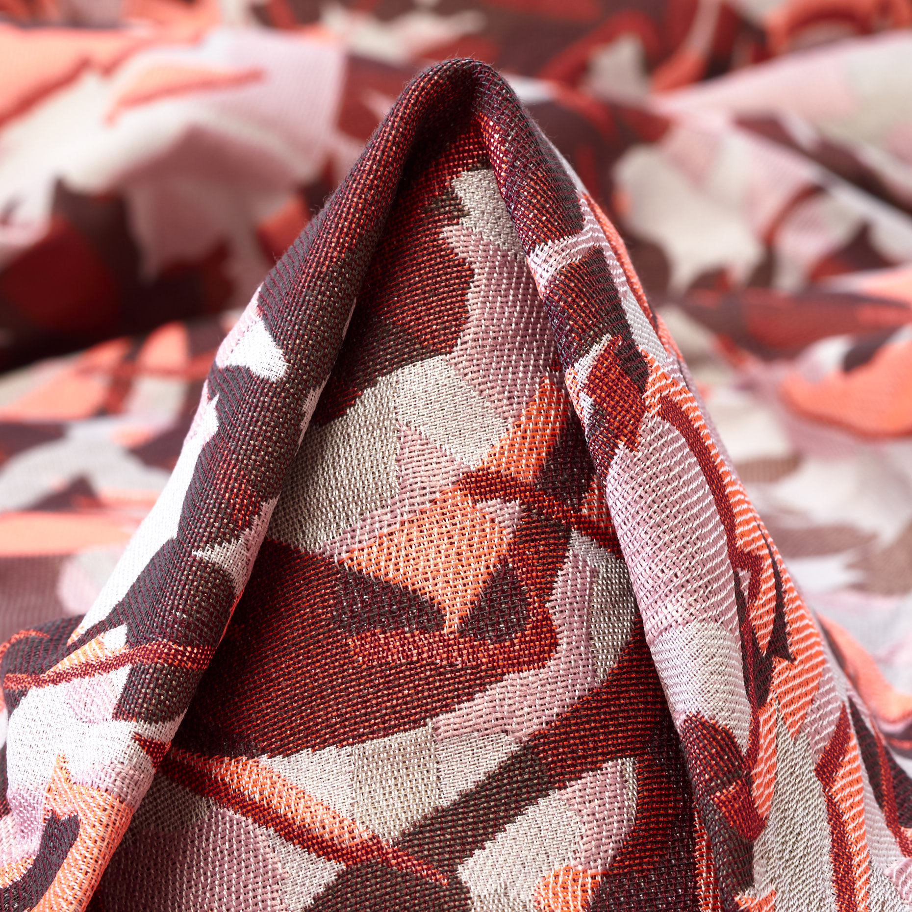 Żakard, Apricot Blush&Vintage Rose (F000036683)