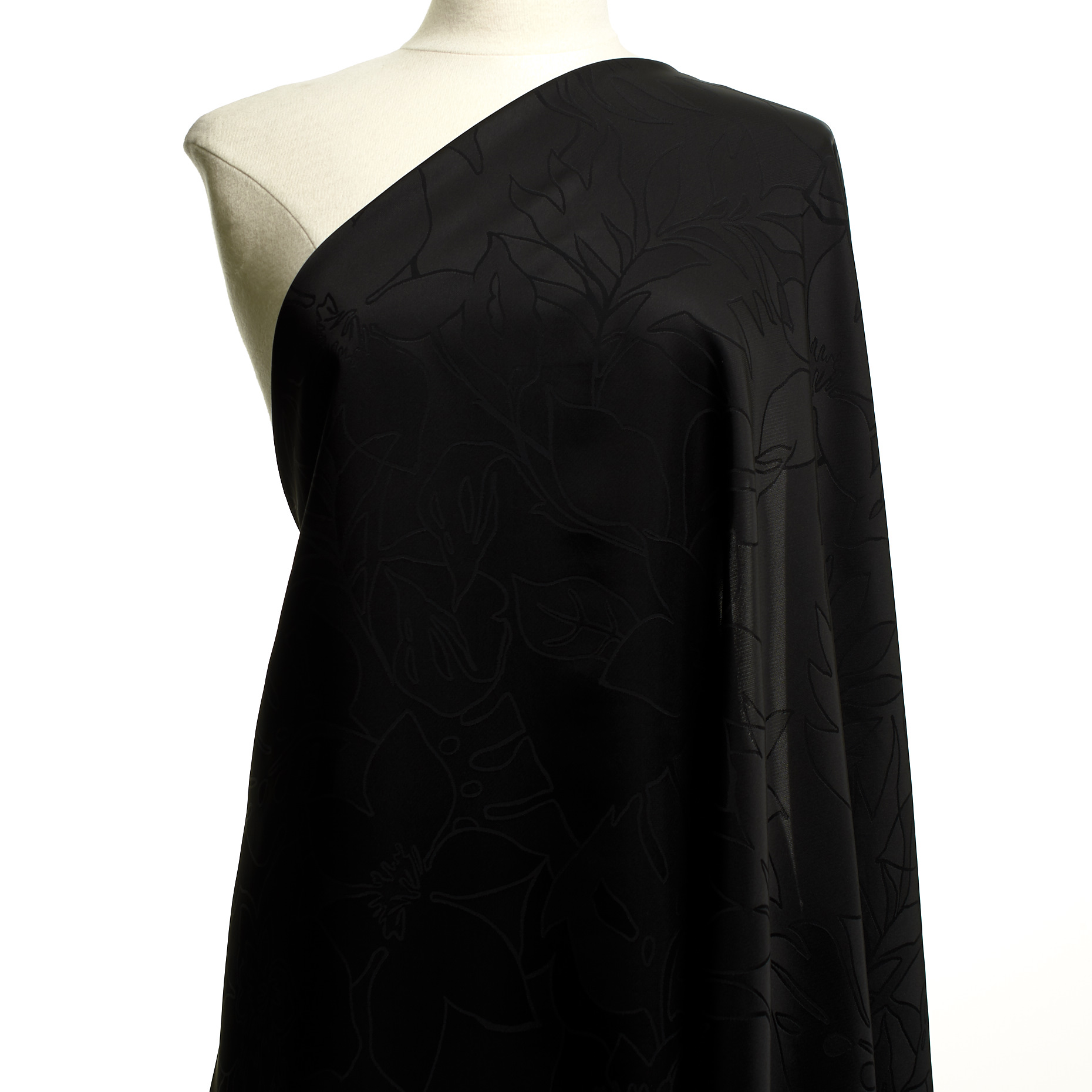 LINING, ACETATE, VISCOSE, RAVEN BLACK (F000048586) - Mannequin