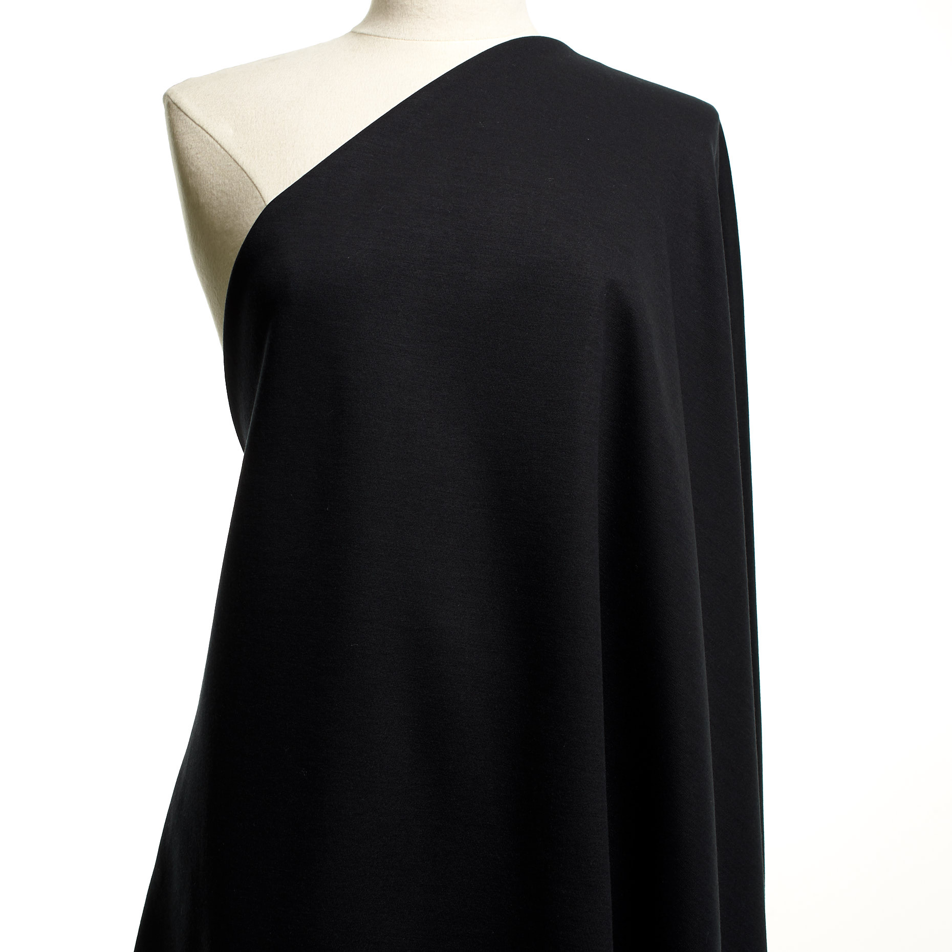JERSEY, COTTON BLEND, RAVEN BLACK (F000044521) - Mannequin