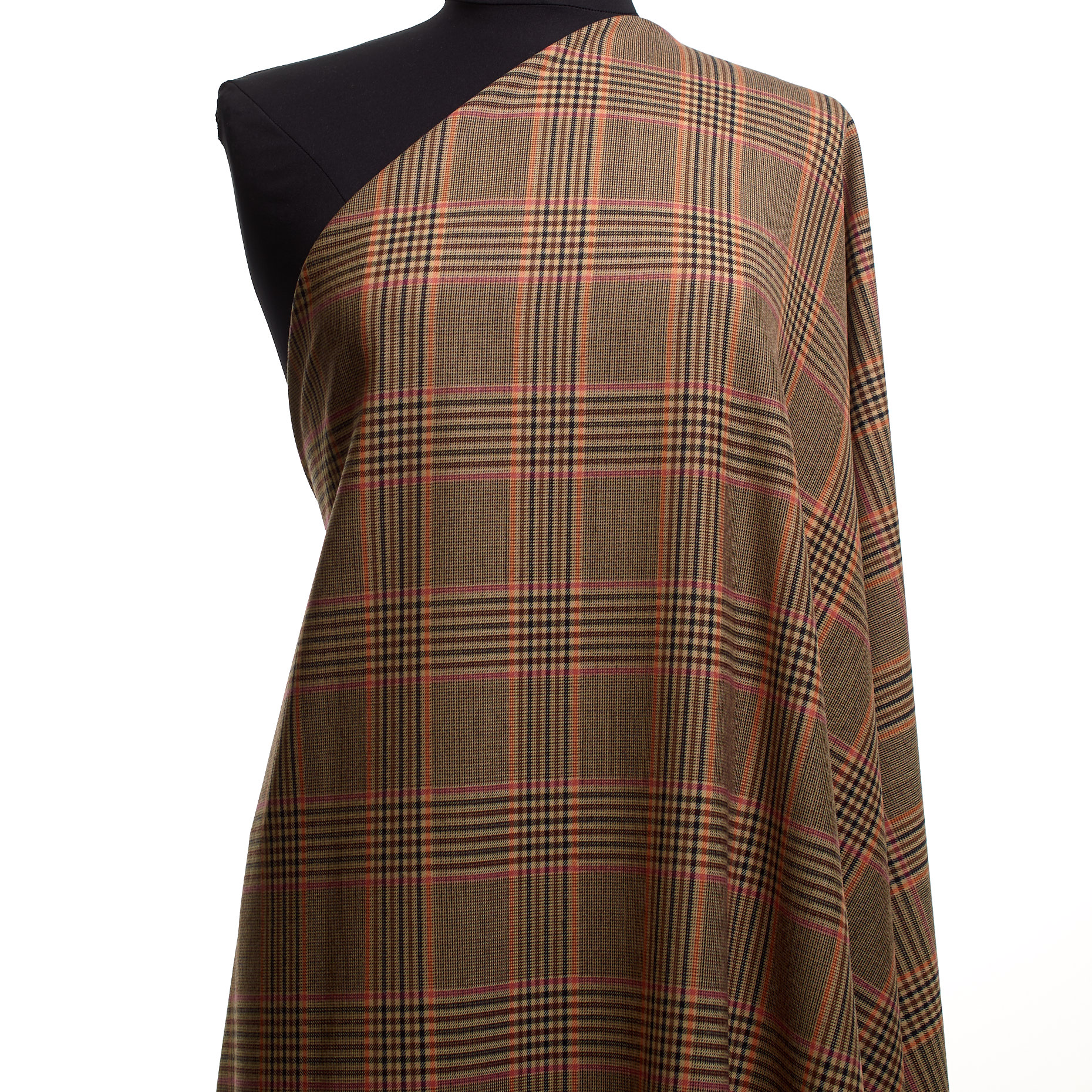 Смесовая шерсть, Стрейч, Клетка, Biscuit&Lipstick (F000041924) - Манекен