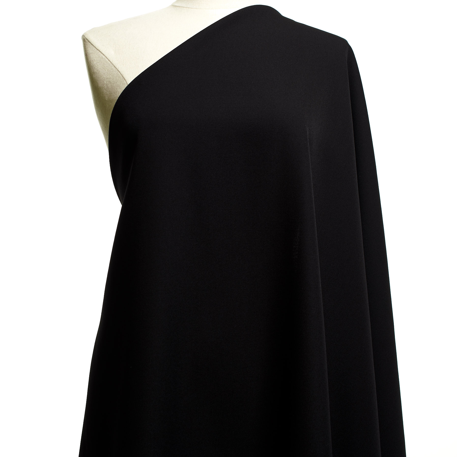 TWILL, WOOL, RAVEN BLACK (F000044025) - Mannequin