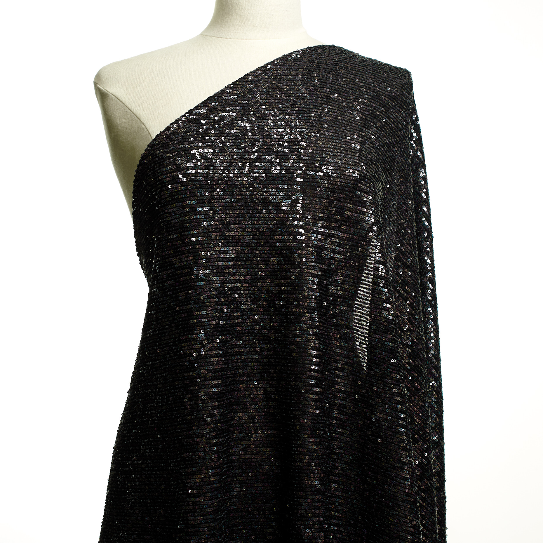 Pailletten, Schimmernd, Elastik, Jet Black (F000049192) - Schaufensterpuppe