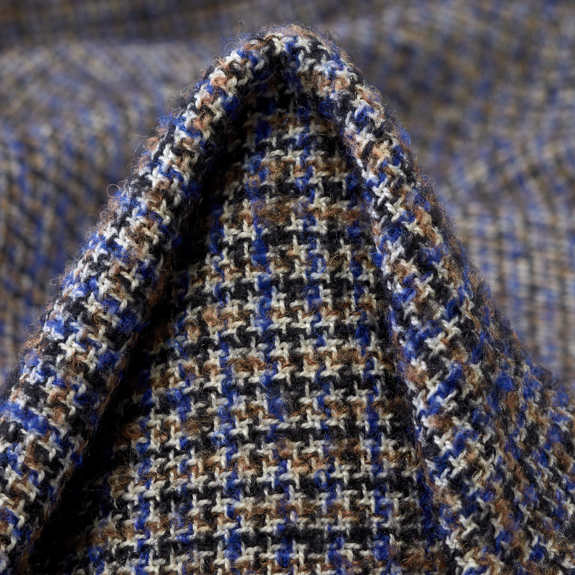 Виргинская шерсть, Мелкий рисунок, Lapis Blue&Mulch (F000048108)