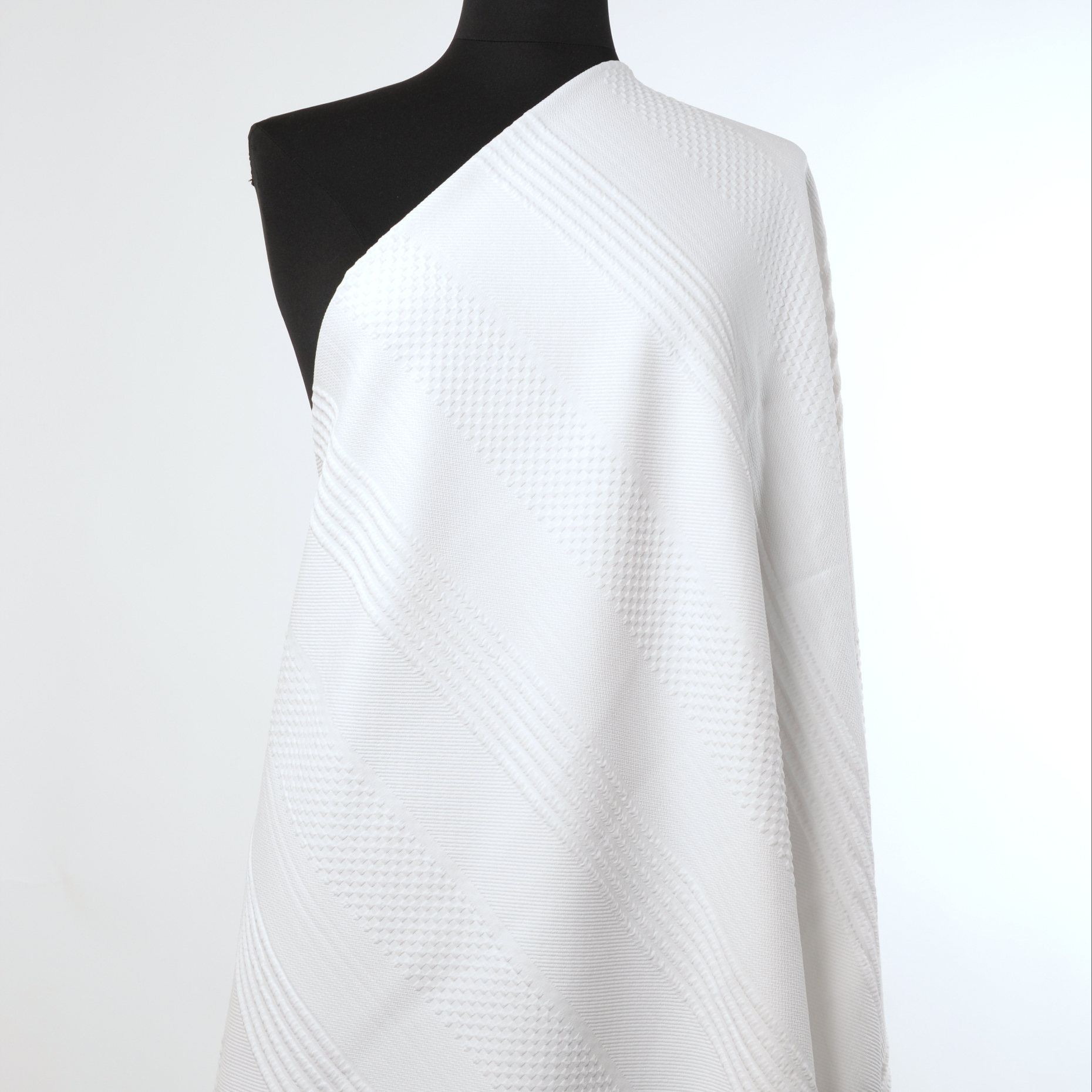 Jersey, Jacquard, Brilliant White (F000016173) - Manichino