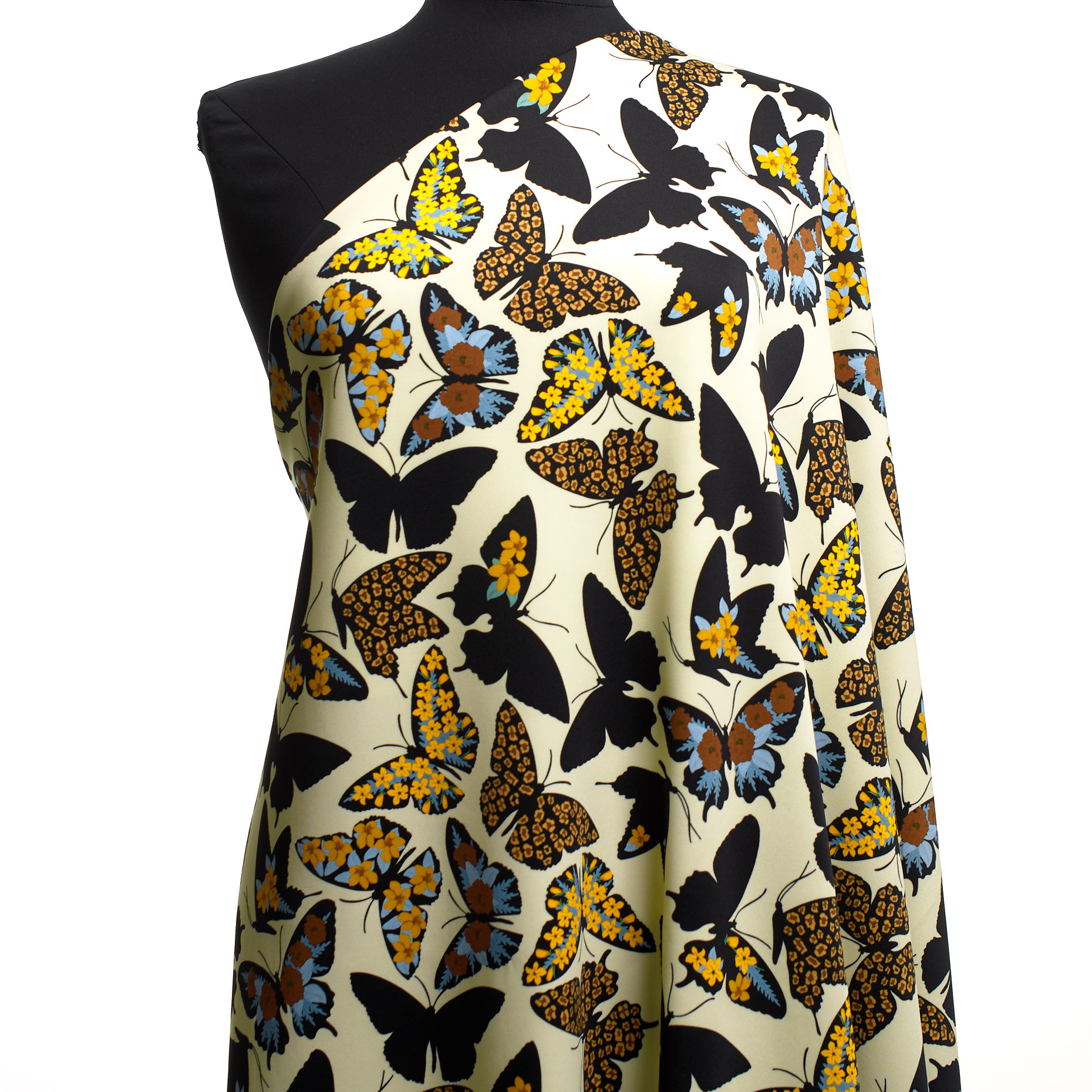 JERSEY, PRINTED, NUGGET GOLD&IVORY (F000037993) - Mannequin