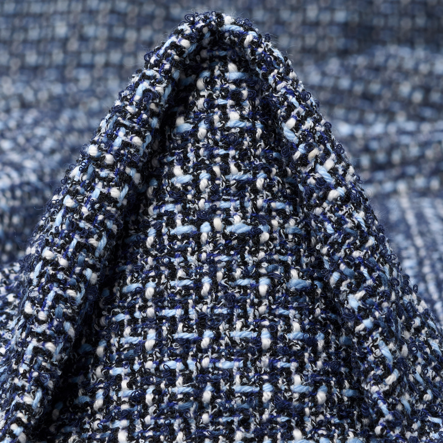 CHANEL, BOUCLÉ, COTTON BLEND, AIRY BLUE (F000047051)