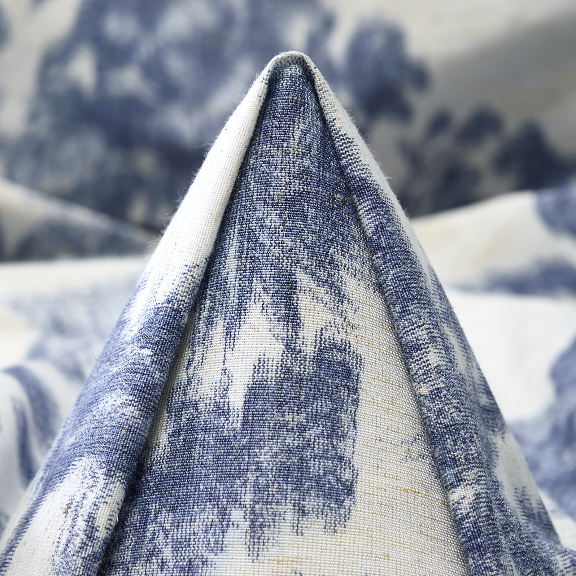 JACQUARD, CHINÉ, LINEN BLEND, STONEWASH&WHITE ONYX (P000005680)