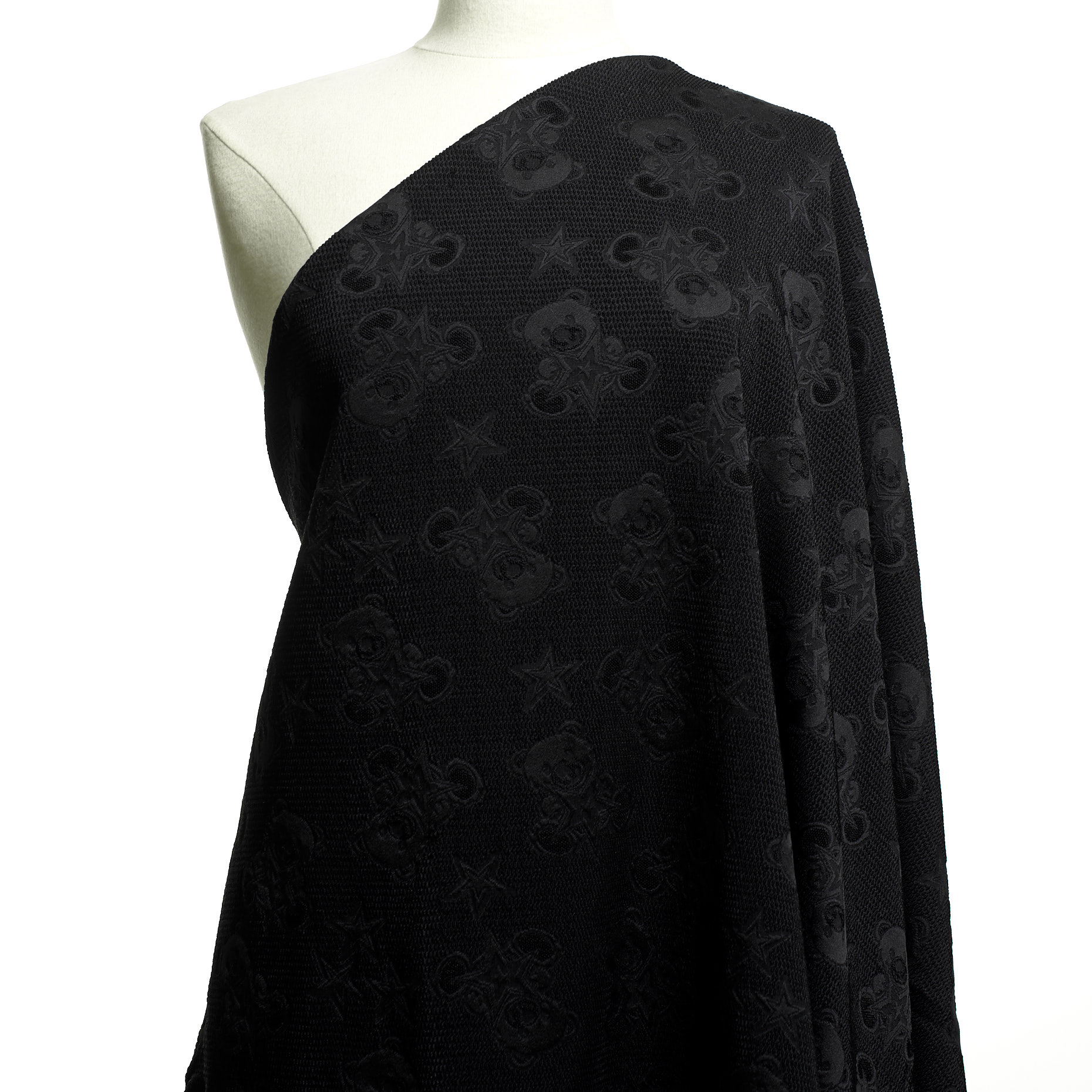 JACQUARD, TONE ON TONE, RAVEN BLACK (F000041473) - Mannequin