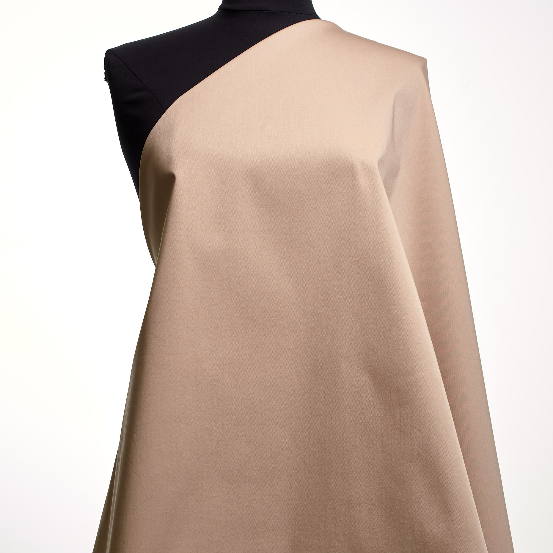 Twill, Bawełna, Stretch, Brown Rice (F000043452) - Manekin