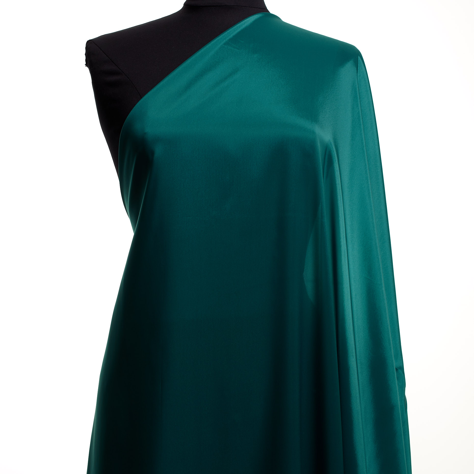Cupro, Stretch, Dark Teal (F000043002) - Manekin